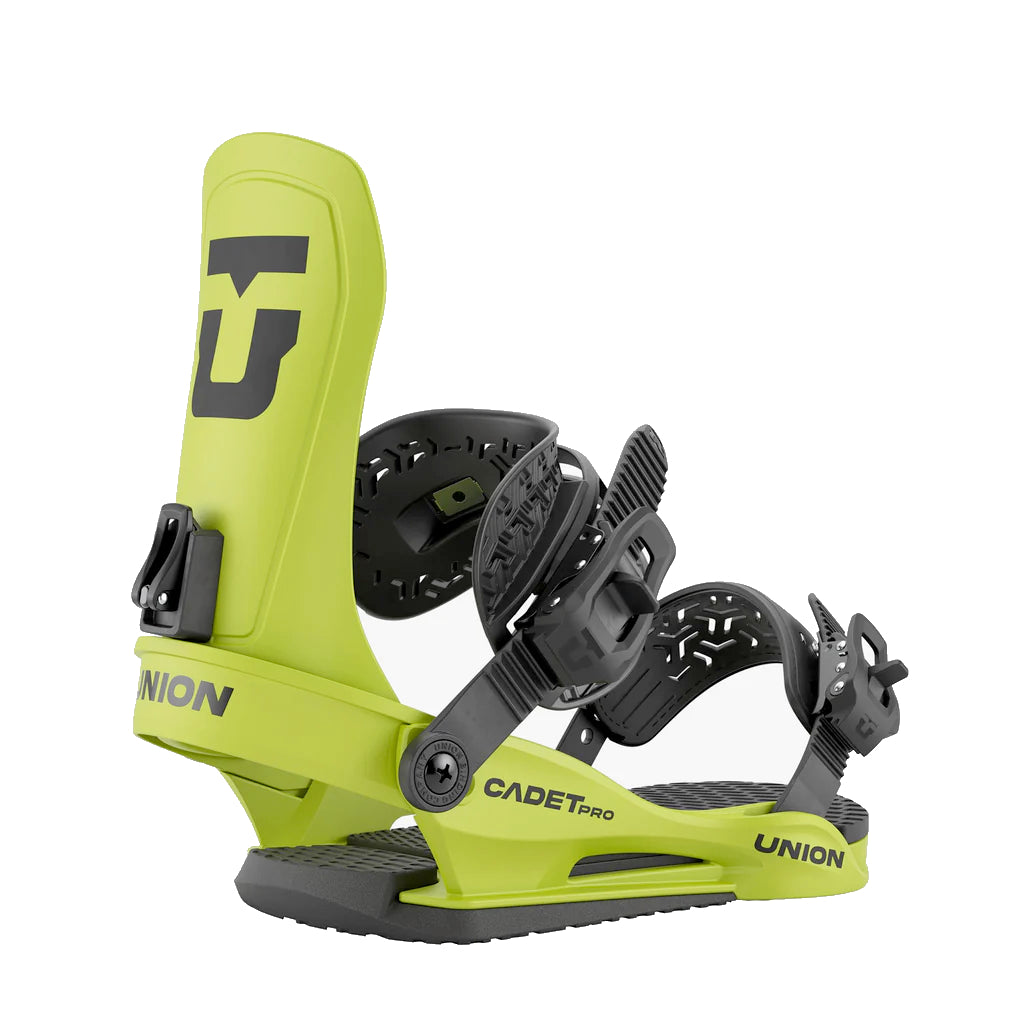 union cadet pro kids’ snowboard bindings 2026-color-cyber lime