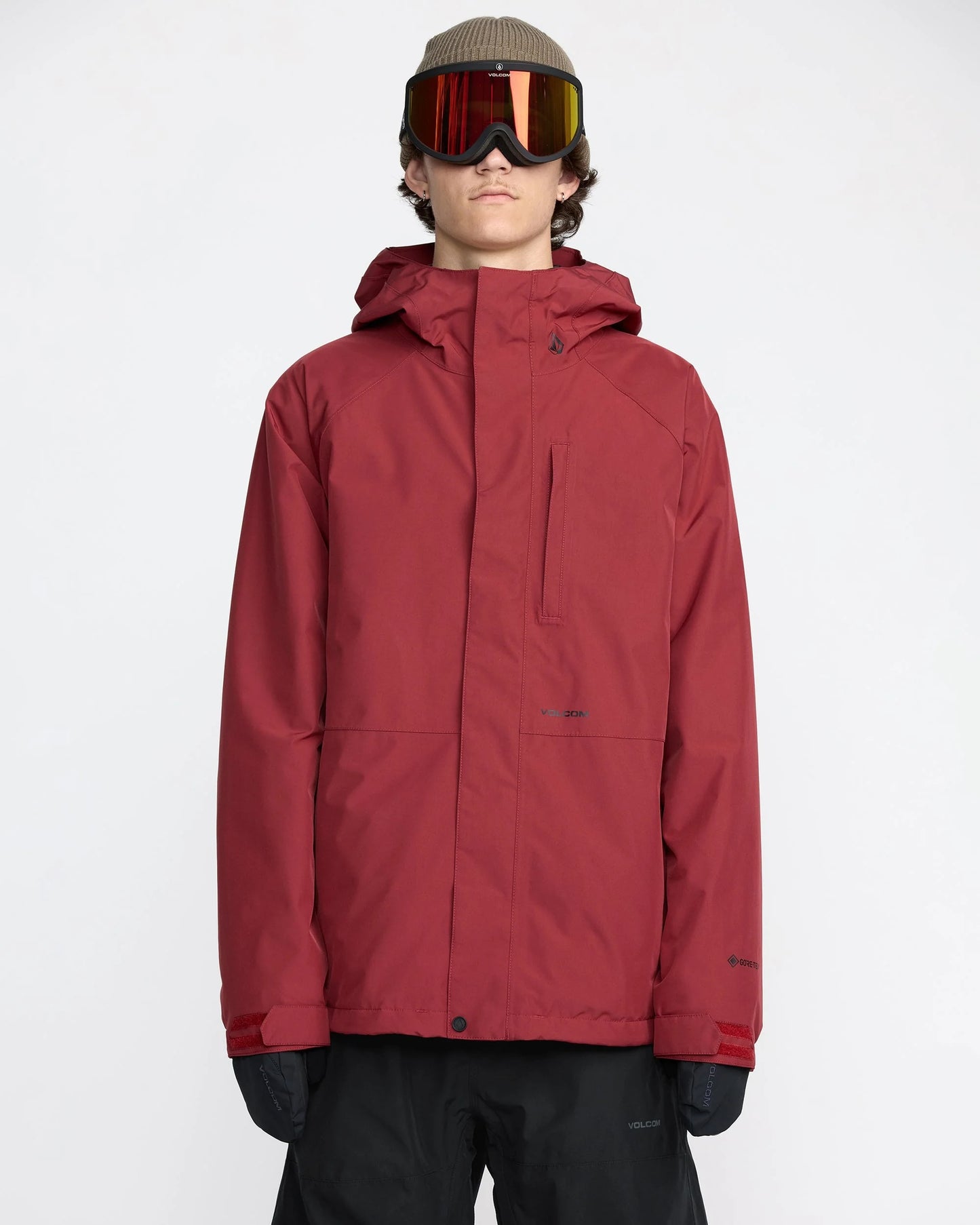Volcom Dua Men’s Insulated Gore-Tex Jacket Xl Burnt Red