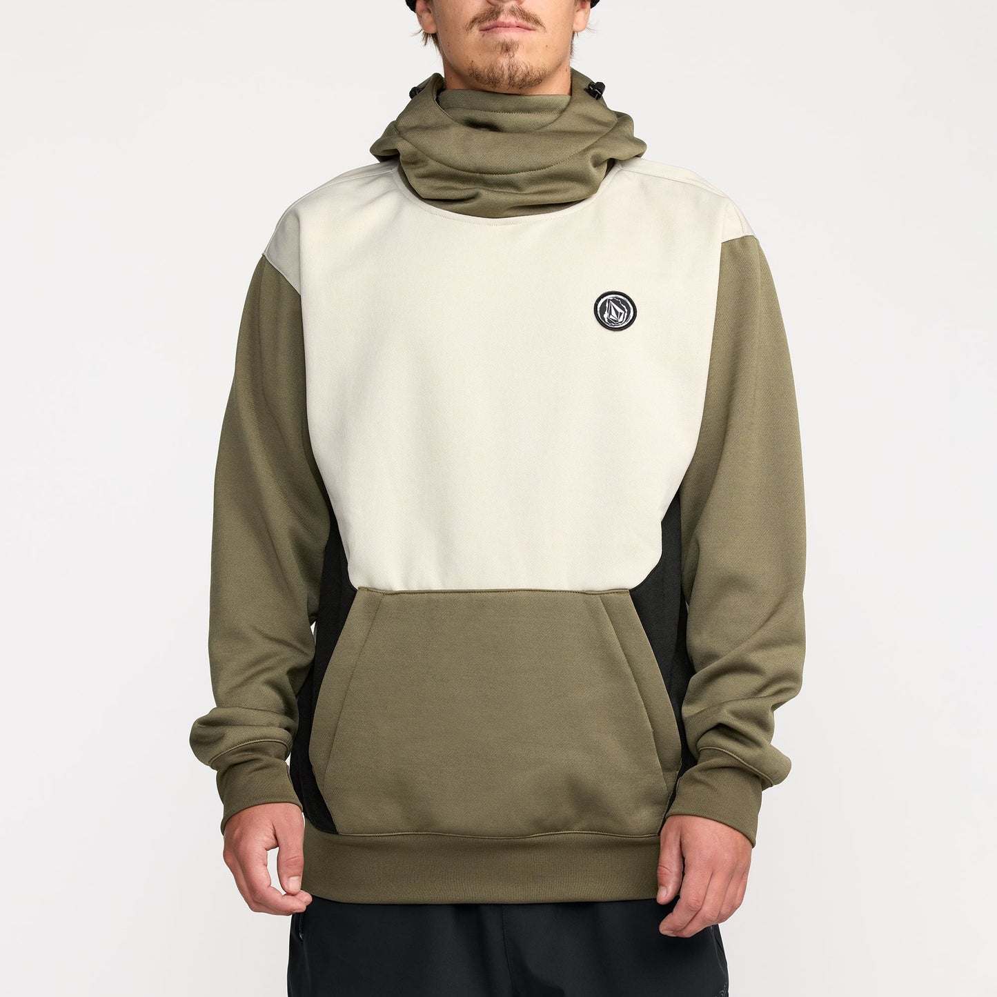 volcom hydro riding hoodie-color-military