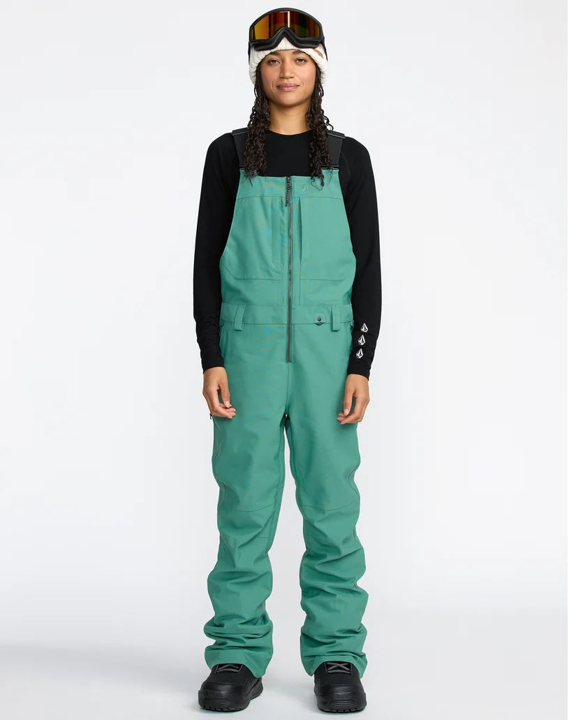 volcom women's swift bib overall-color-sug