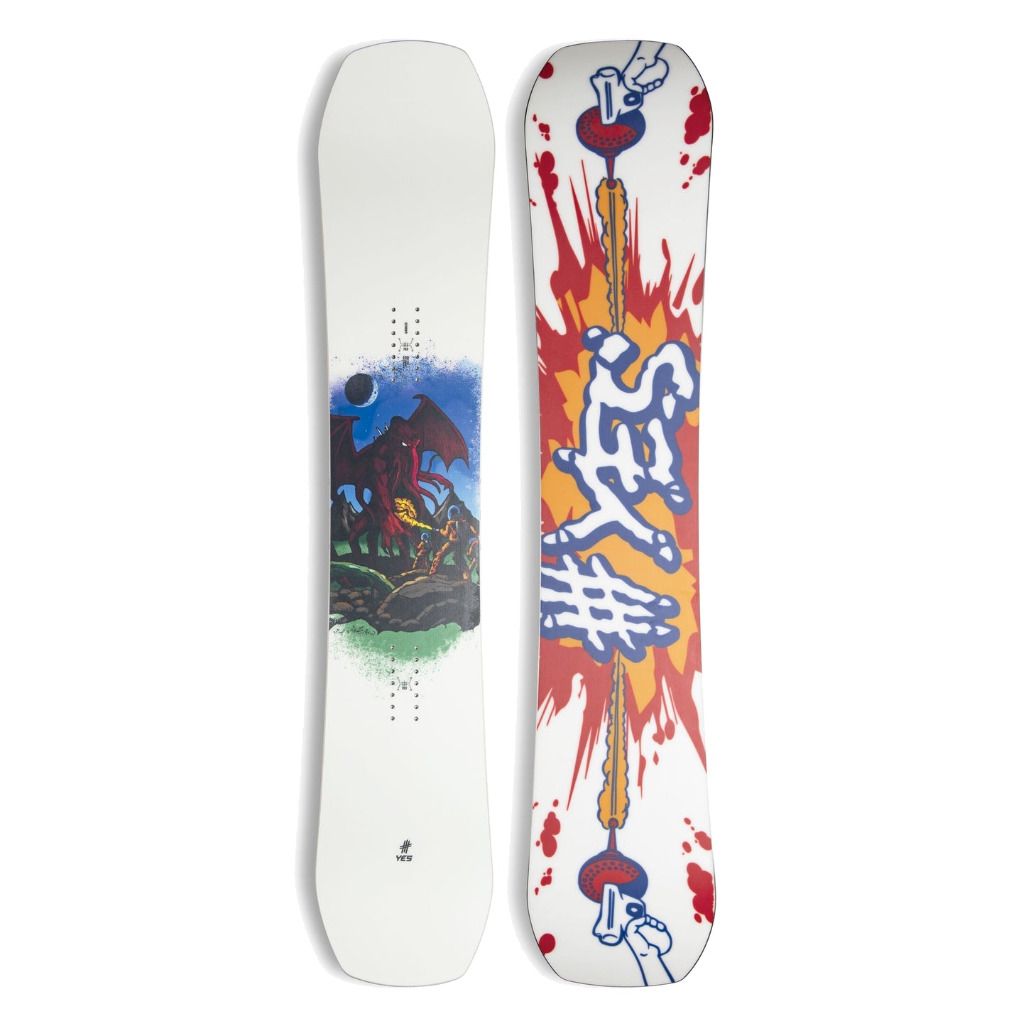 yes sender men's snowboard
