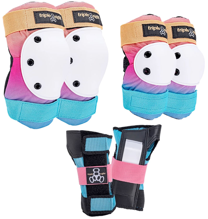 Triple 8 SAVER 3PK COLORS PADS | Skate Protective Gear | ERIK'S