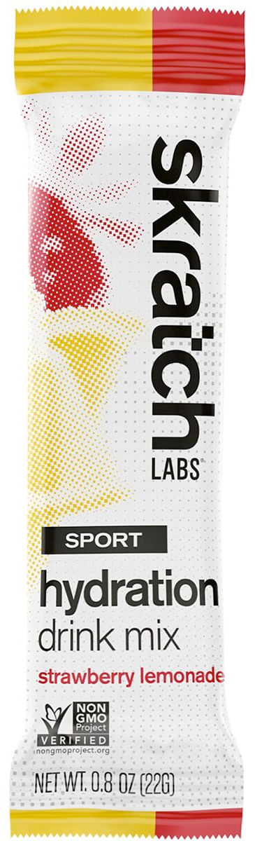 SKRATCH Exercise Hydration Mix Single Serving Strawberry Lemonade