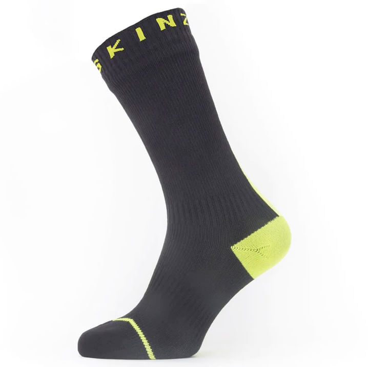 sealskinz seal-skins-waterproof-all-weather-sock-color-black/neon yellow