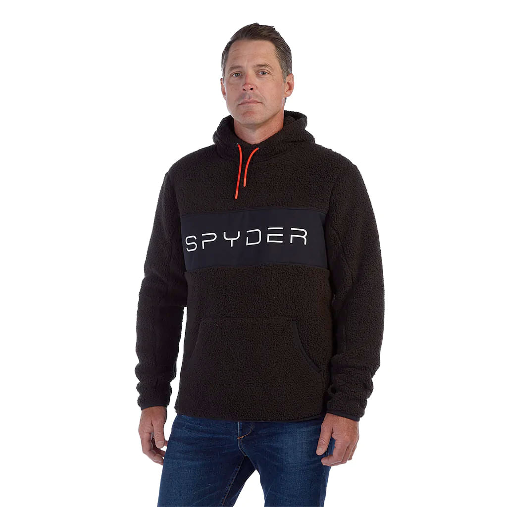 spyder vista fleece hoodie-color-black