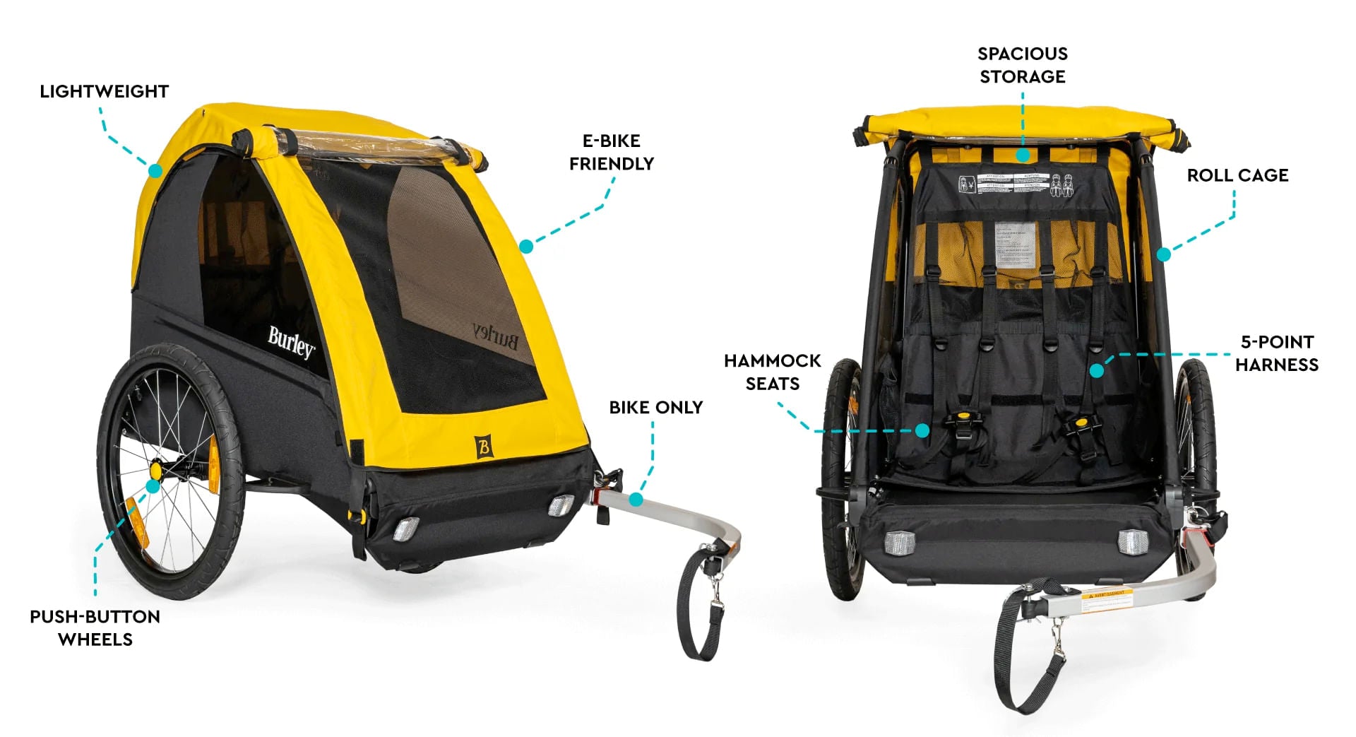 Burley Encore Burley Honey Bee 2018 Burley Seater Bike Trailer