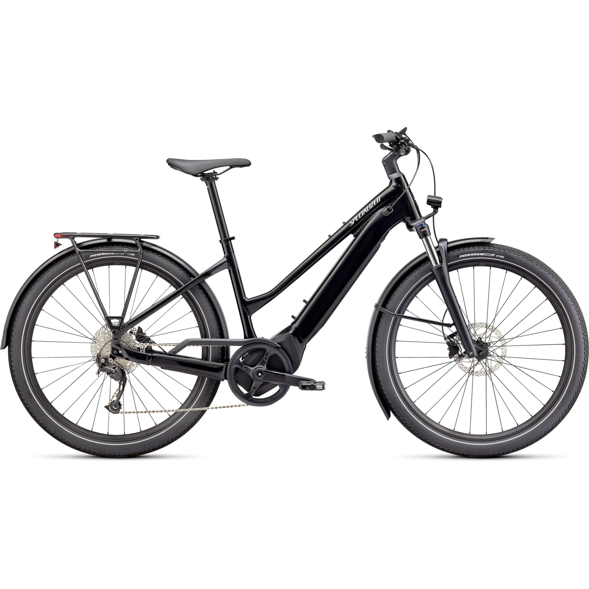 specialized 2023 turbo vado 3.0 step-through electric bike-color-cast black/silver reflective