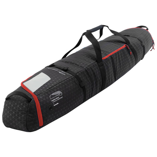 kulkea kantaja double roller ski bag-color-black, red