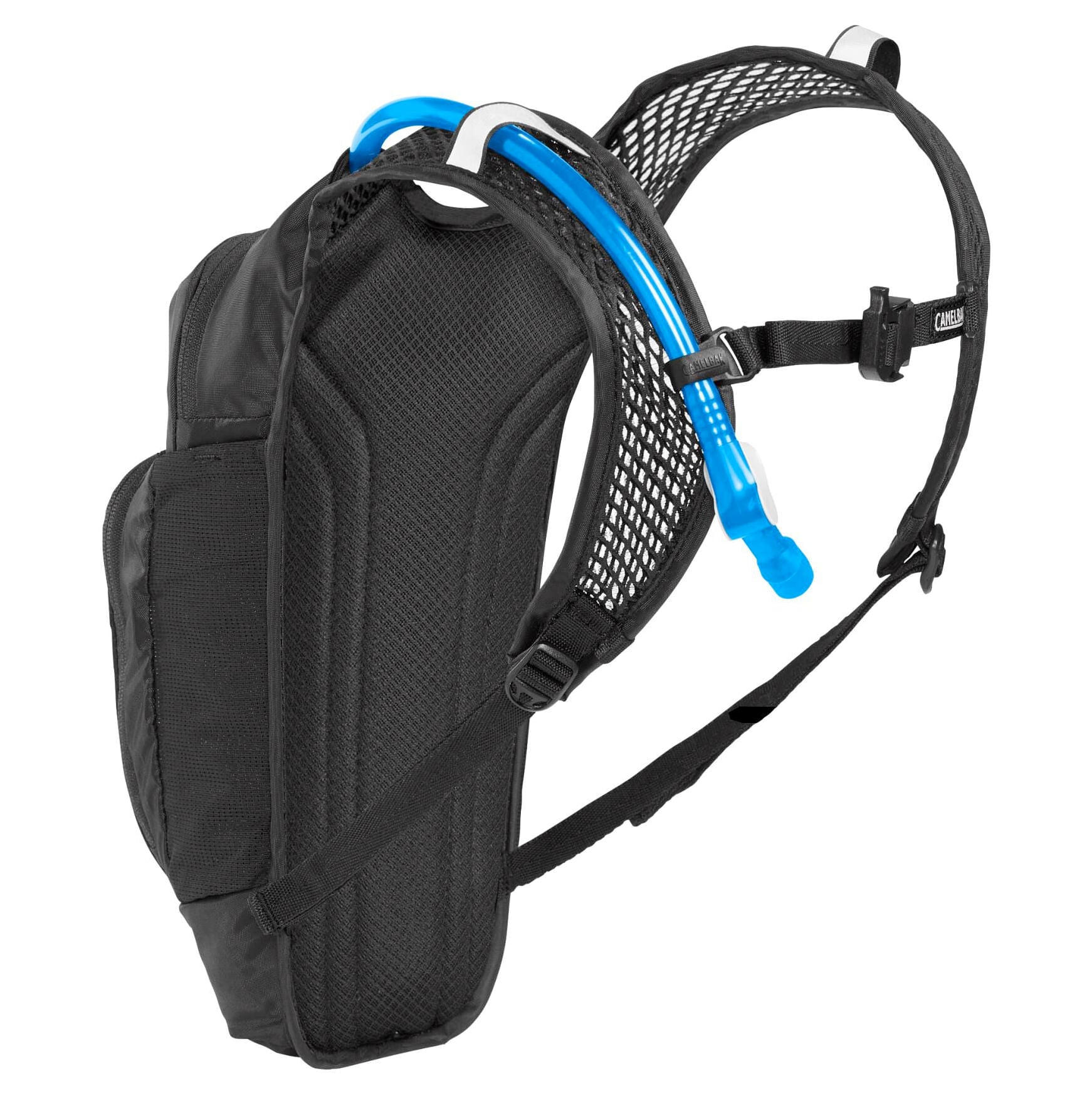 camelbak mini m.u.l.e. kids’ hydration pack-color-black-flames