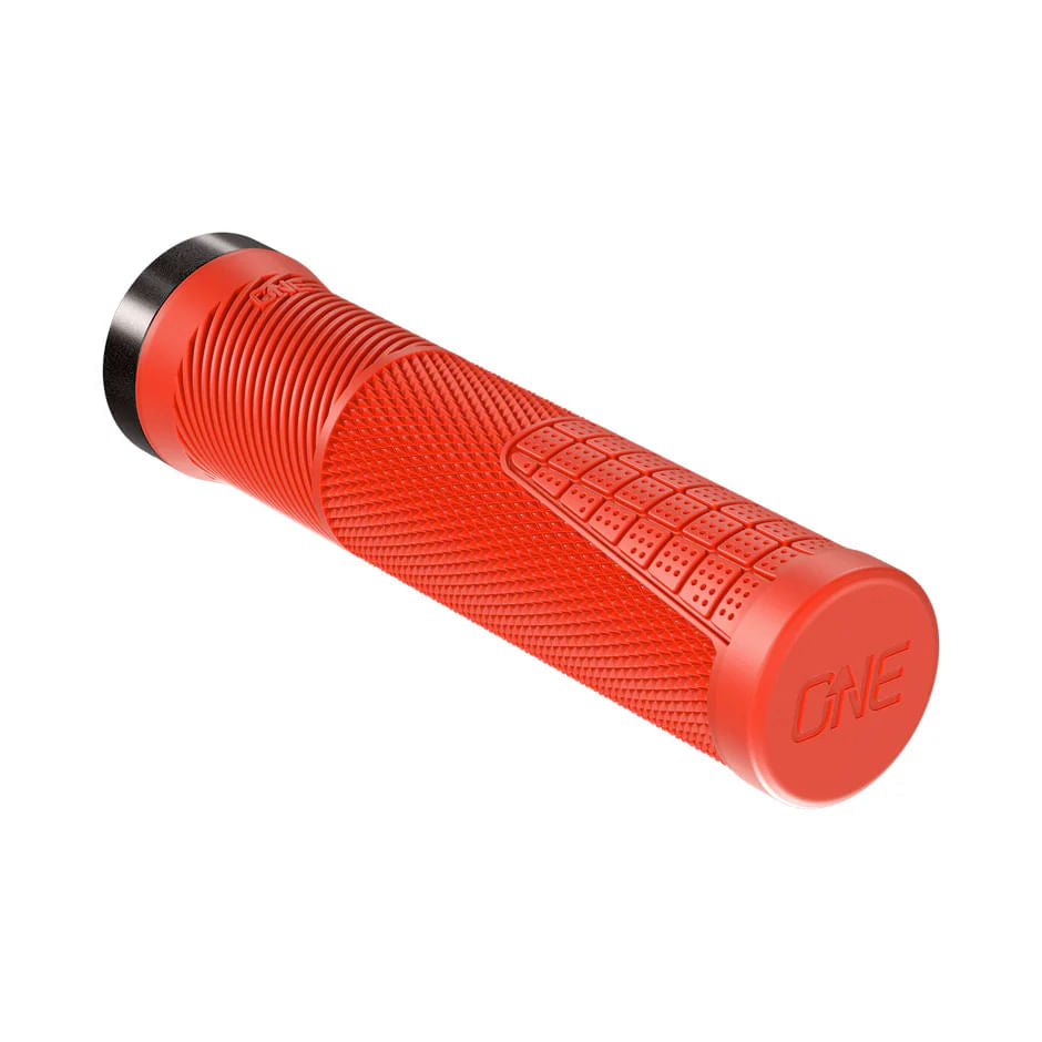 OneUP Components Thin Lock-On Grips All Red