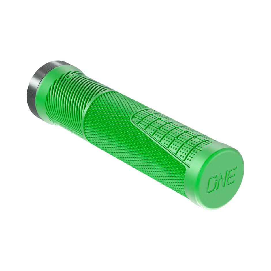 OneUP Components Thin Lock-On Grips All Green