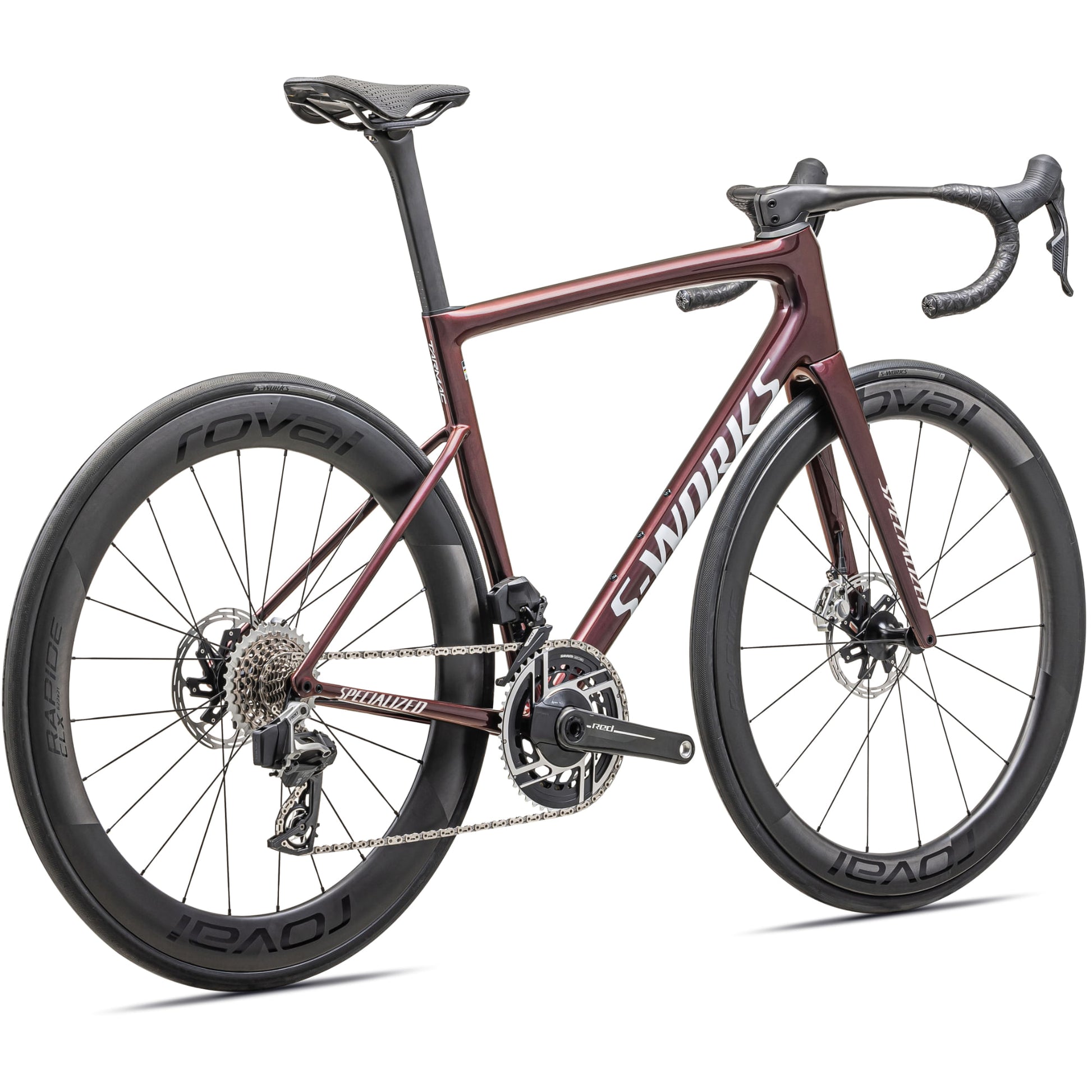 s-works 2025 tarmac sl8 etap road bike-color-gloss salidity red/metallic white silver