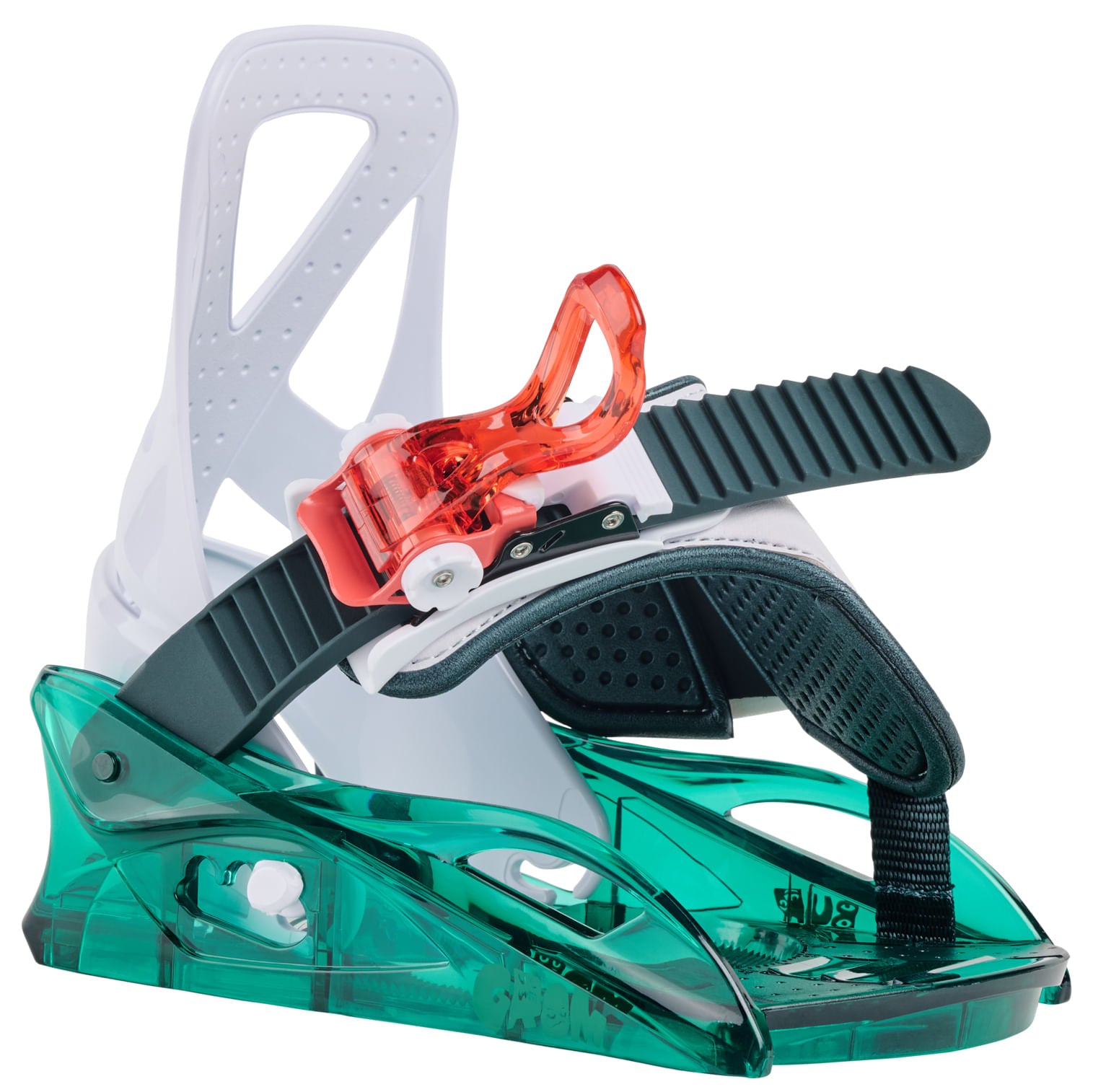 burton mini grom kids’ snowboard bindings 2025-color-green/multi
