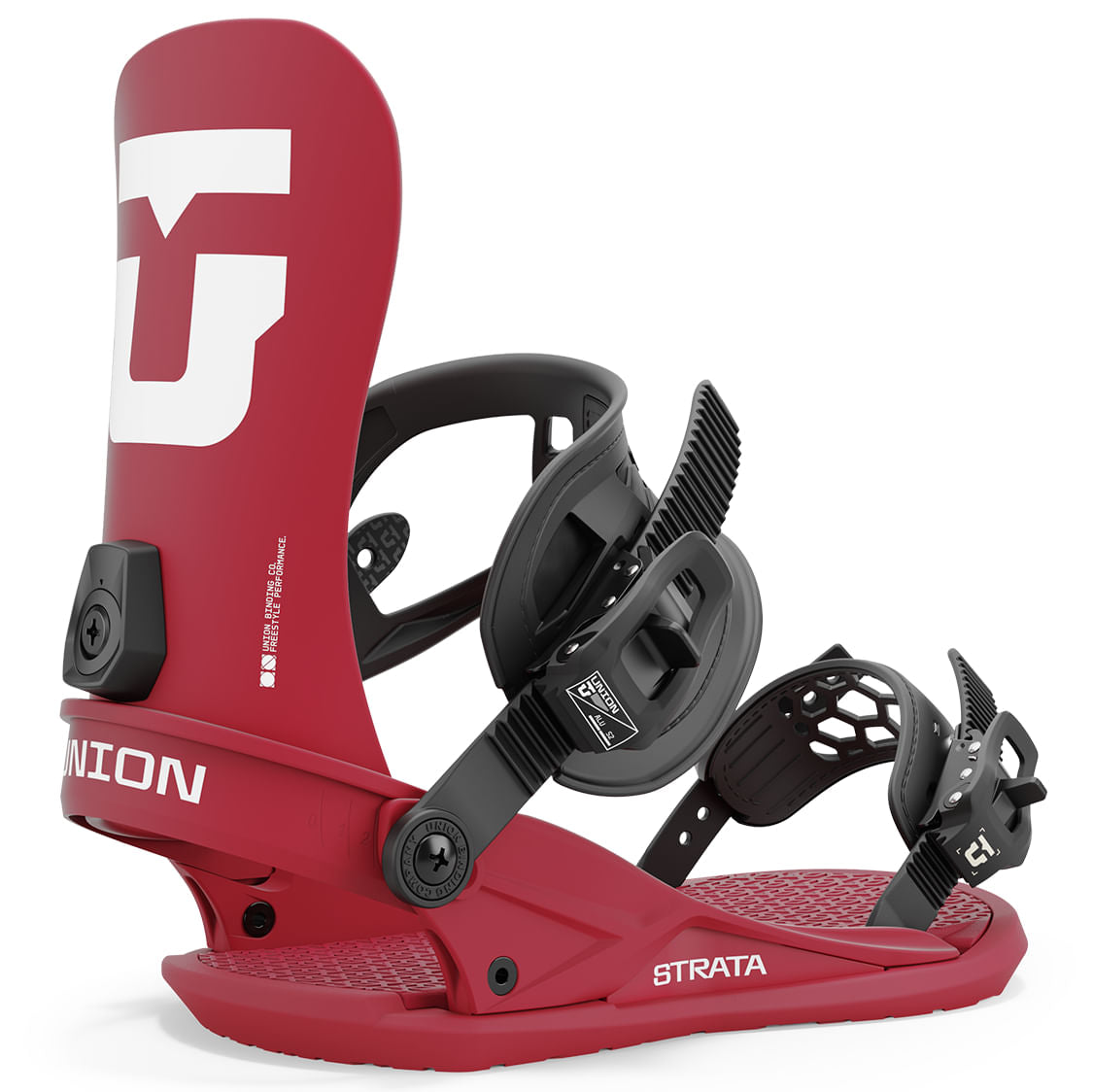 union strata snowboard bindings 2025-color-burgundy
