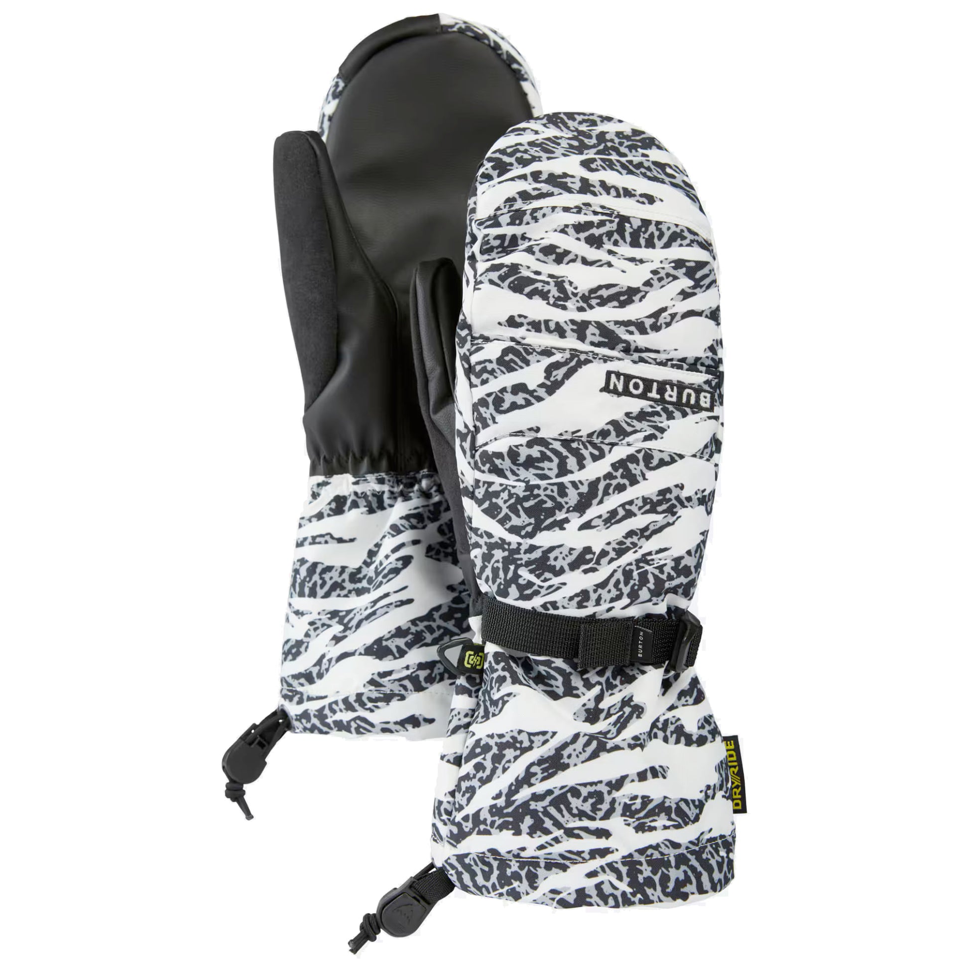 burton ladies snowboard mittens Burton Women's Profile Mittens Zebra Camo / S