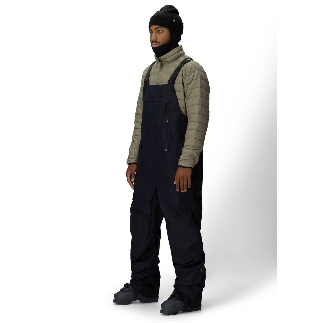 686 20k hot lap men’s shell bib pants-color-black