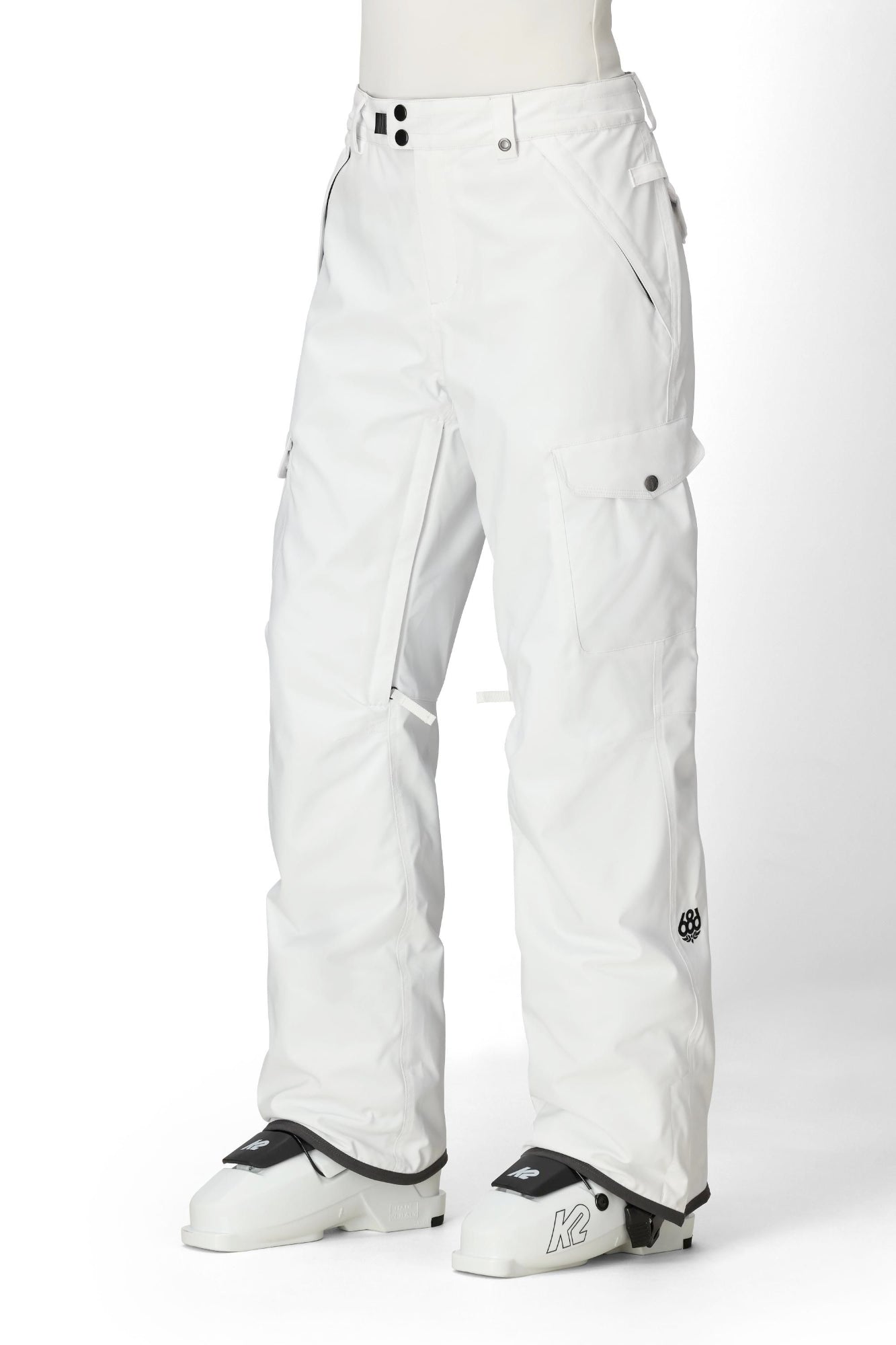 686 aura insulated pant-color-white