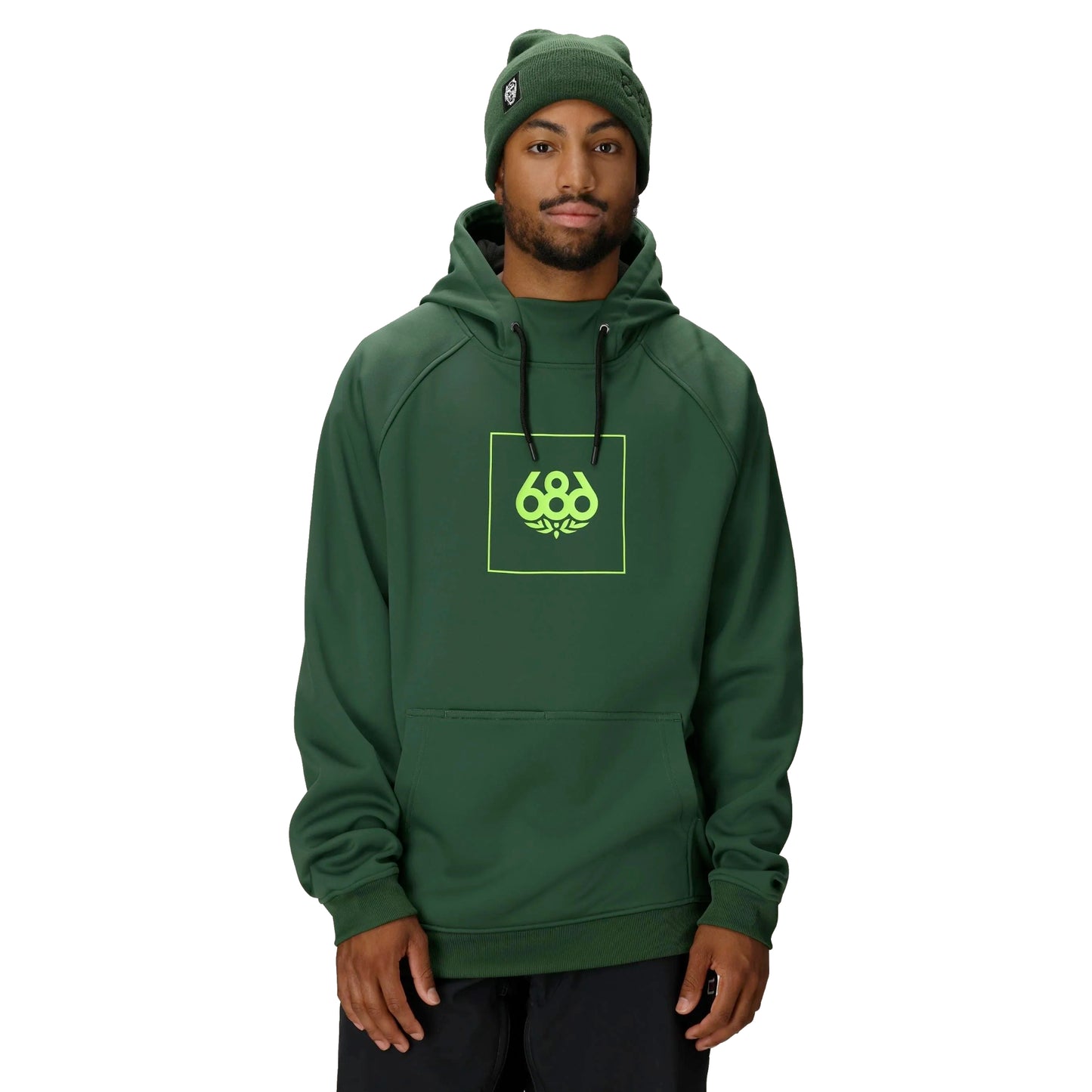 686 bonded fleece pullover hoodie-color-moss green