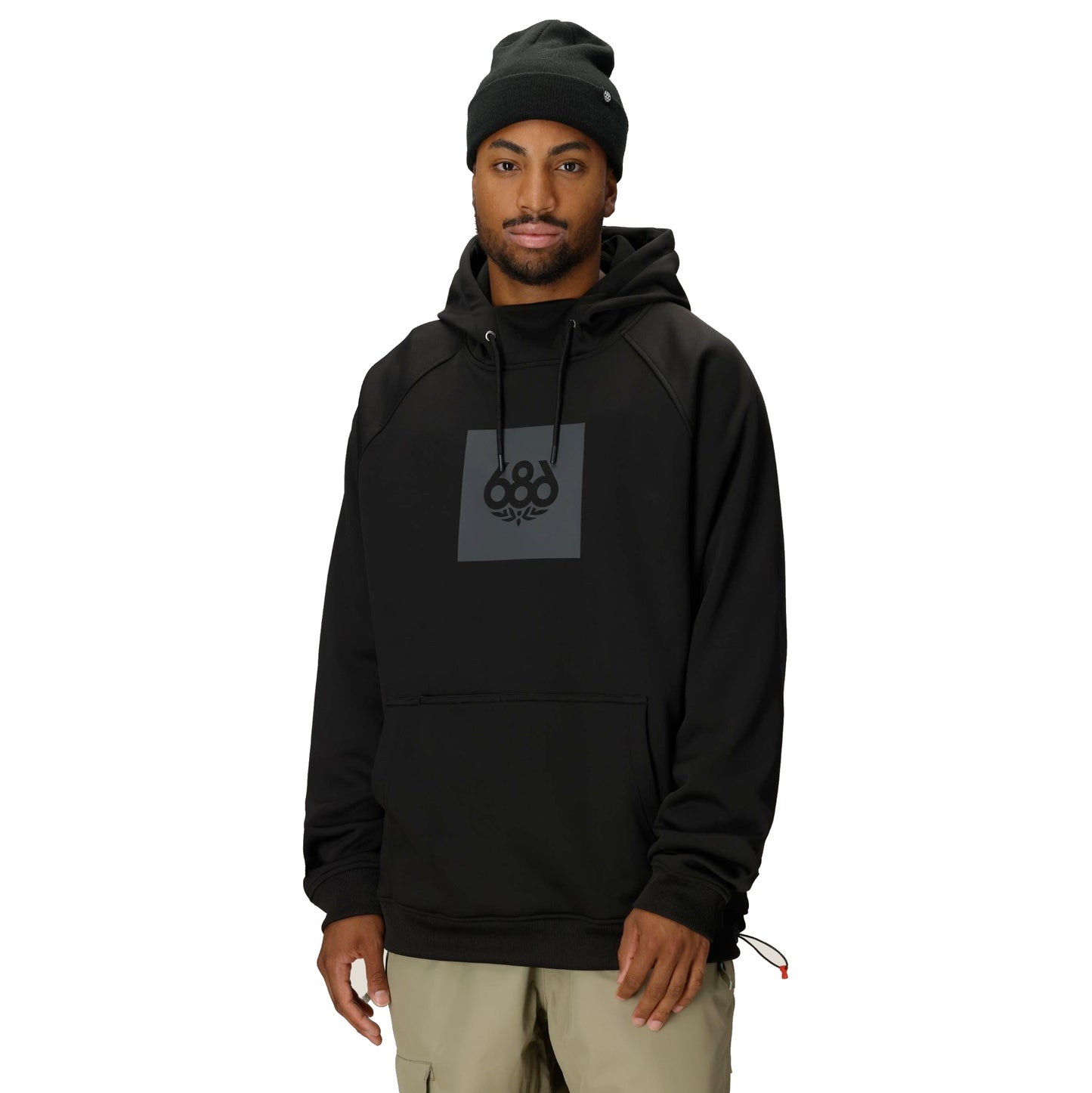 686 bonded fleece pullover hoodie-color-black