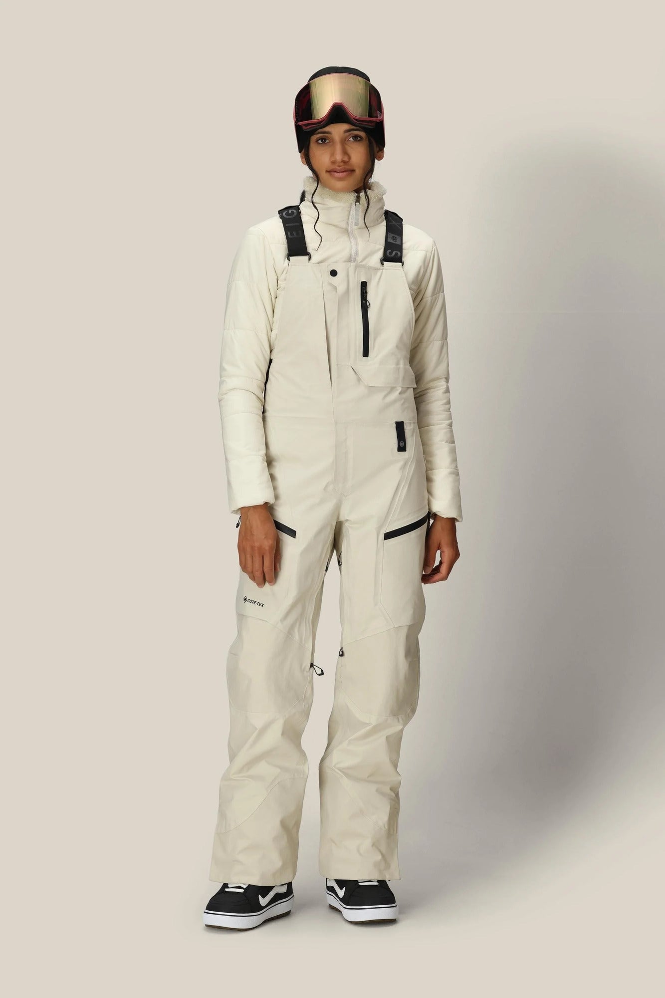 686 gore-tex dispatch shell women’s bibs-color-limestone