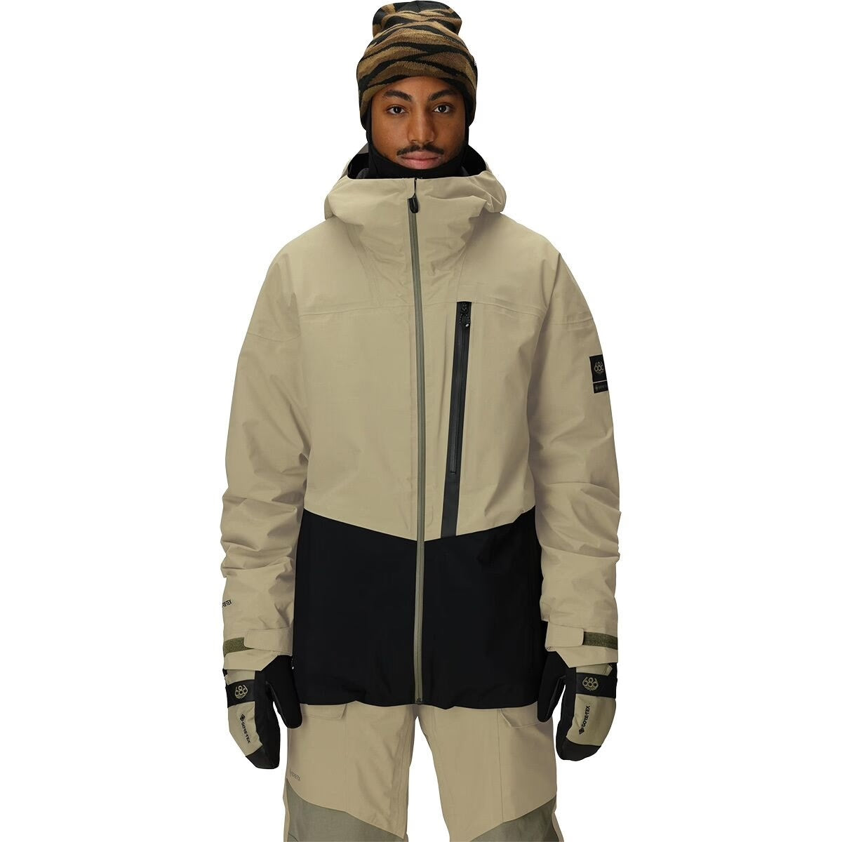 686 gore-tex gt men’s shell jacket-color-sage colorblocklmxl