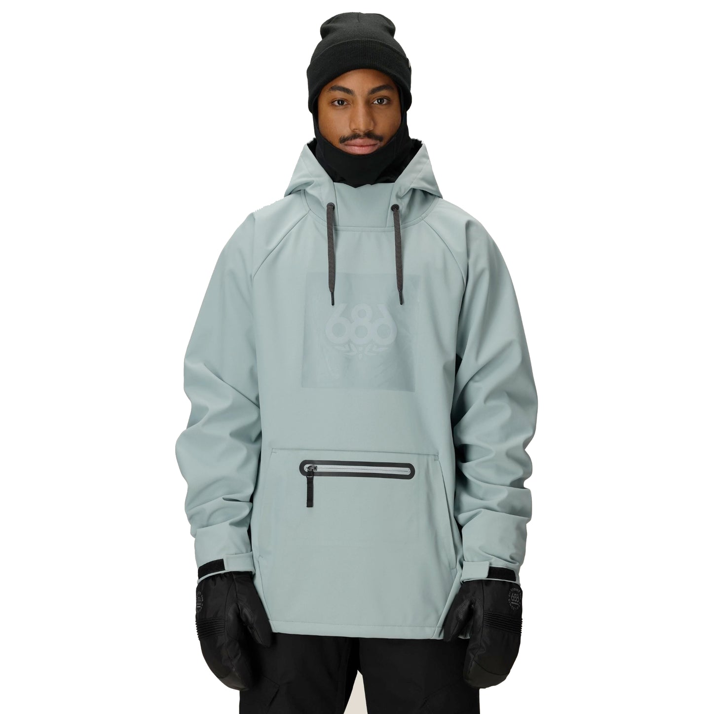 686 men’s waterproof hoodie-color-dusty marine