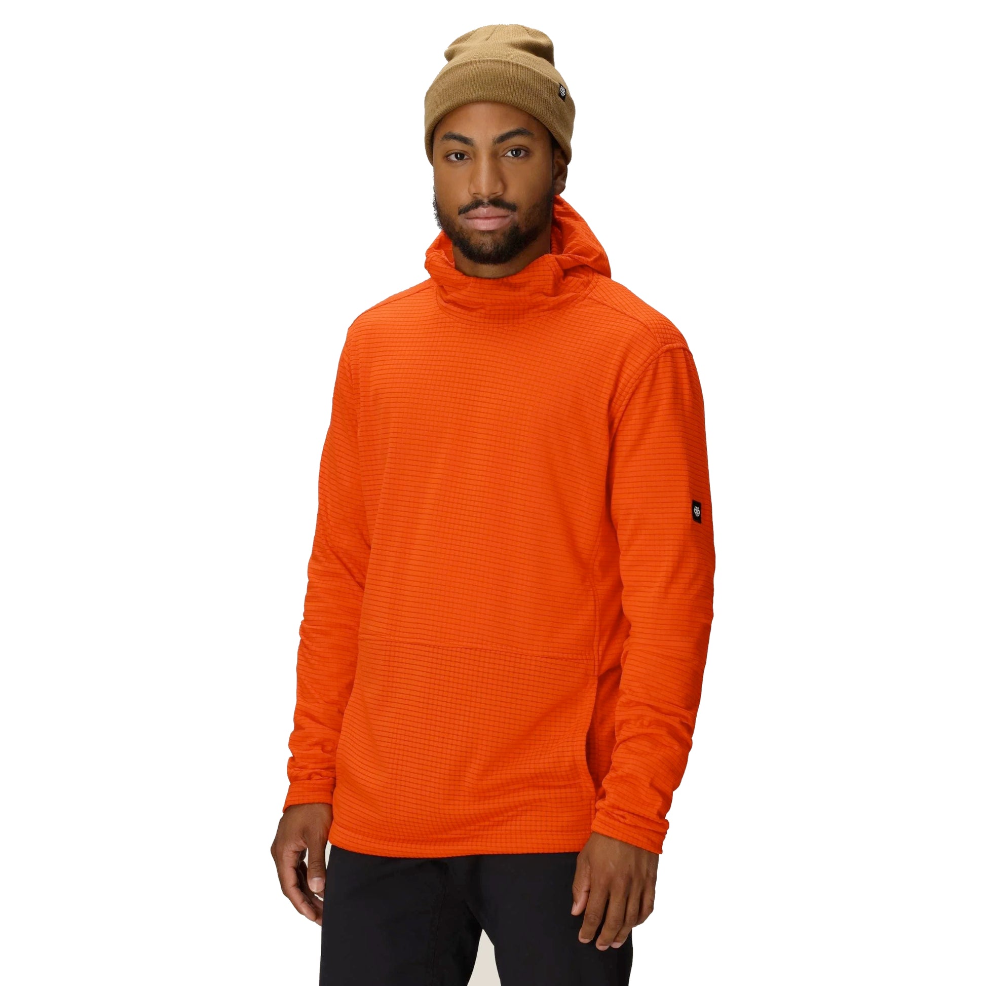 686 mission grid fleece hoodie-color-flare