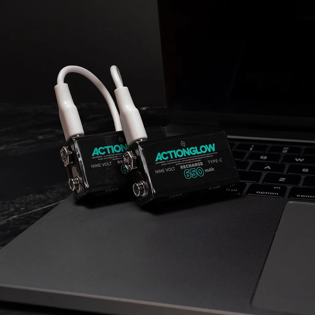 ActionGlow Rechargeable 9V Battery 2 Pack