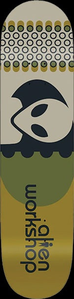 alien workshop pills skateboard deck-color-grn-size-8.37in