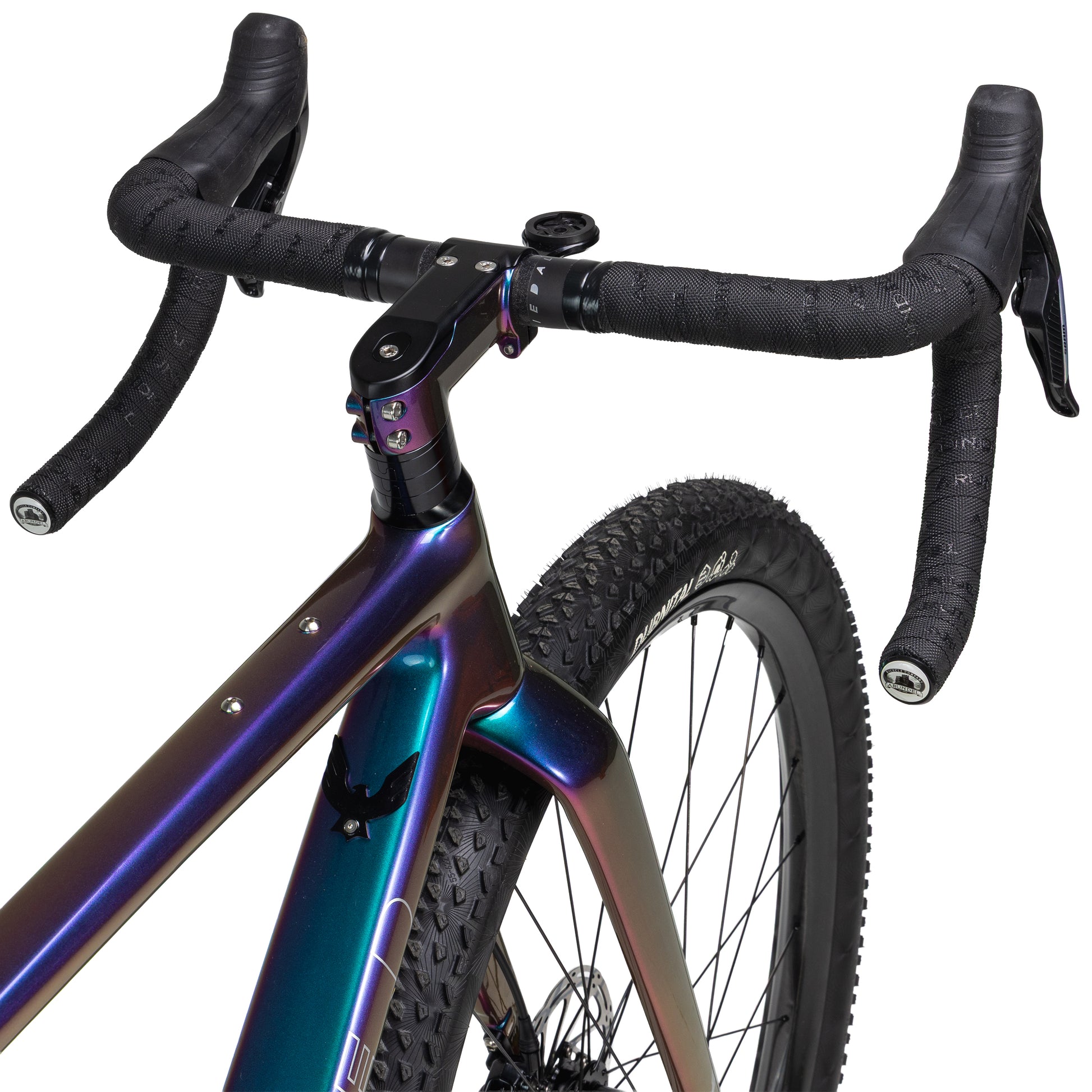 allied able sram force xplr axs gravel bike-color-harlequin purple to green