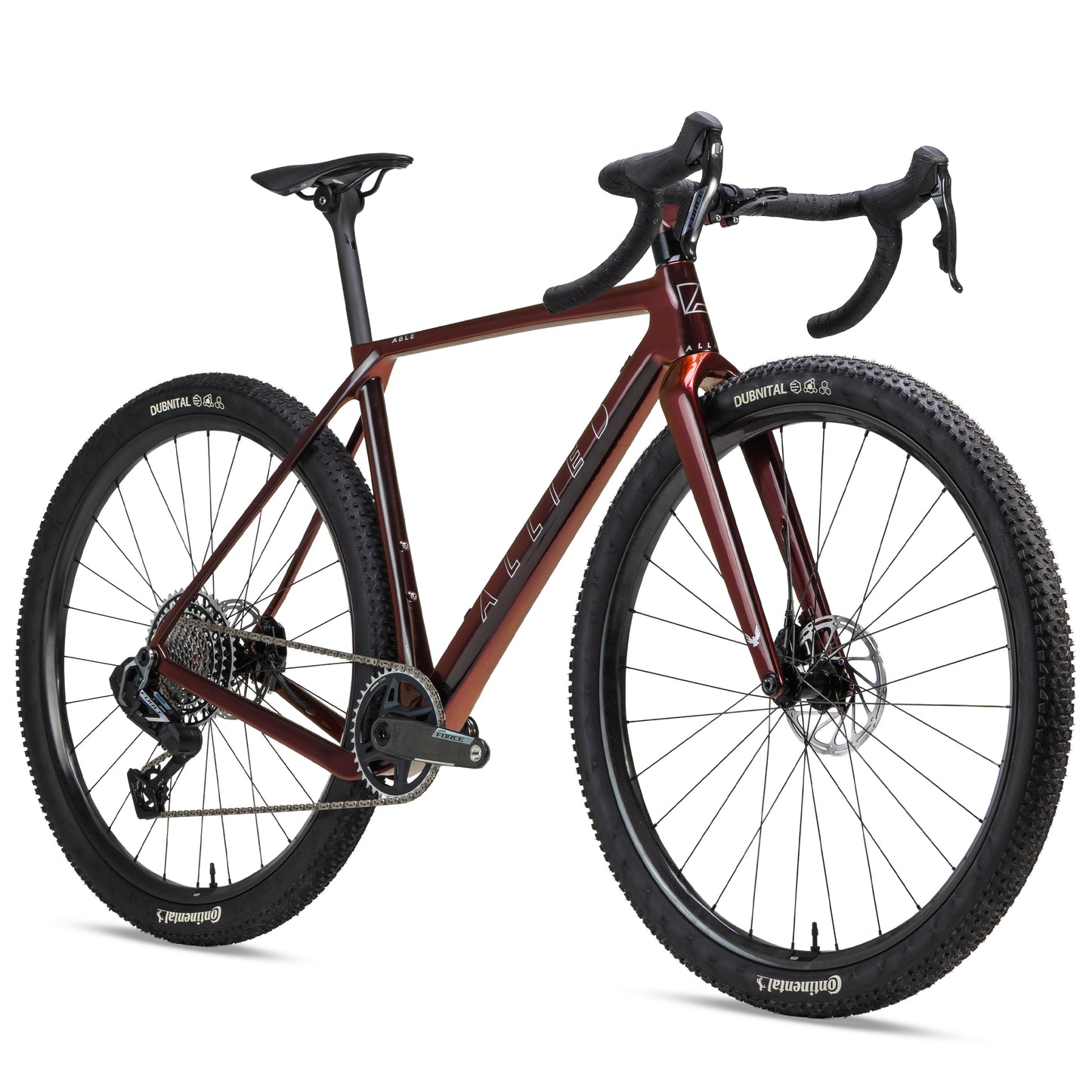allied able sram force xplr axs gravel bike-color-harlequin fireball