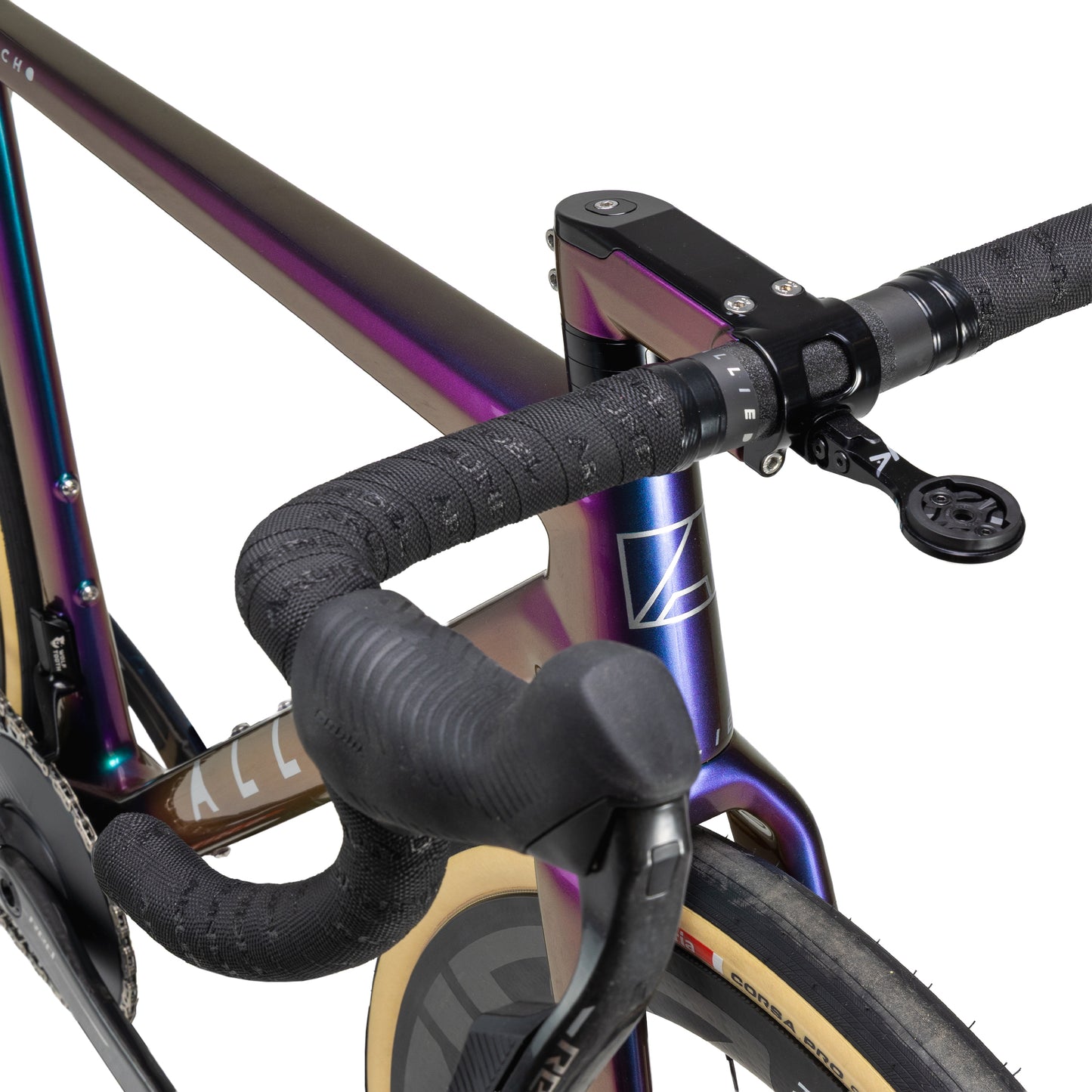 allied echo sram red xplr axs all road bike-color-harlequin purple to green