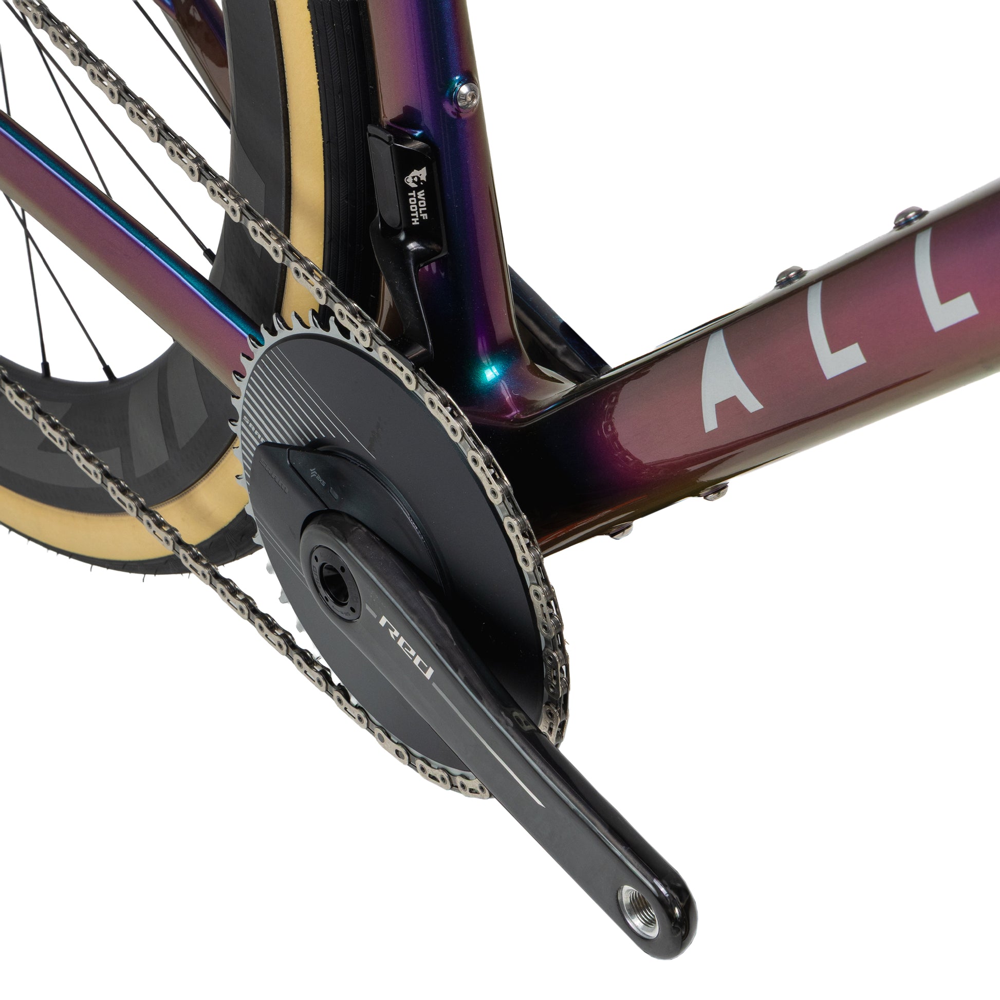 allied echo sram red xplr axs all road bike-color-harlequin purple to green