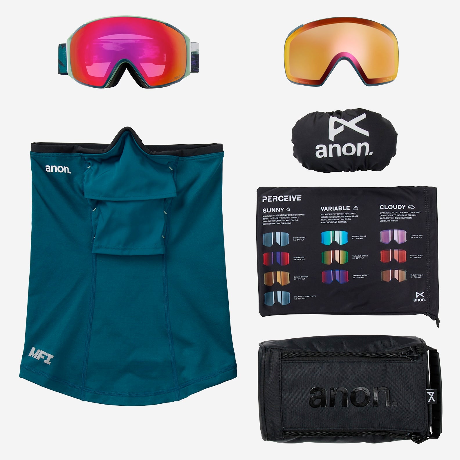 Anon M4S Goggles (Toric) + Bonus Lens + MFI® Face Mask | ERIK'S