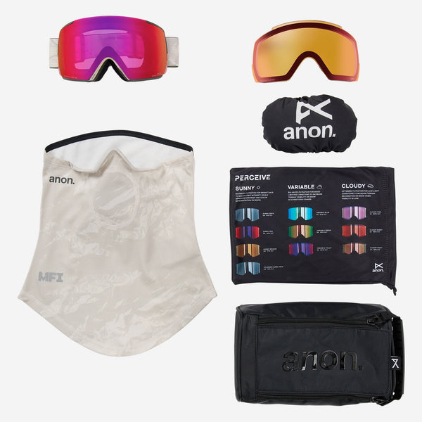 Anon M5 Goggles + Bonus Lens + MFI® Face Mask | Ski and Snowboard
