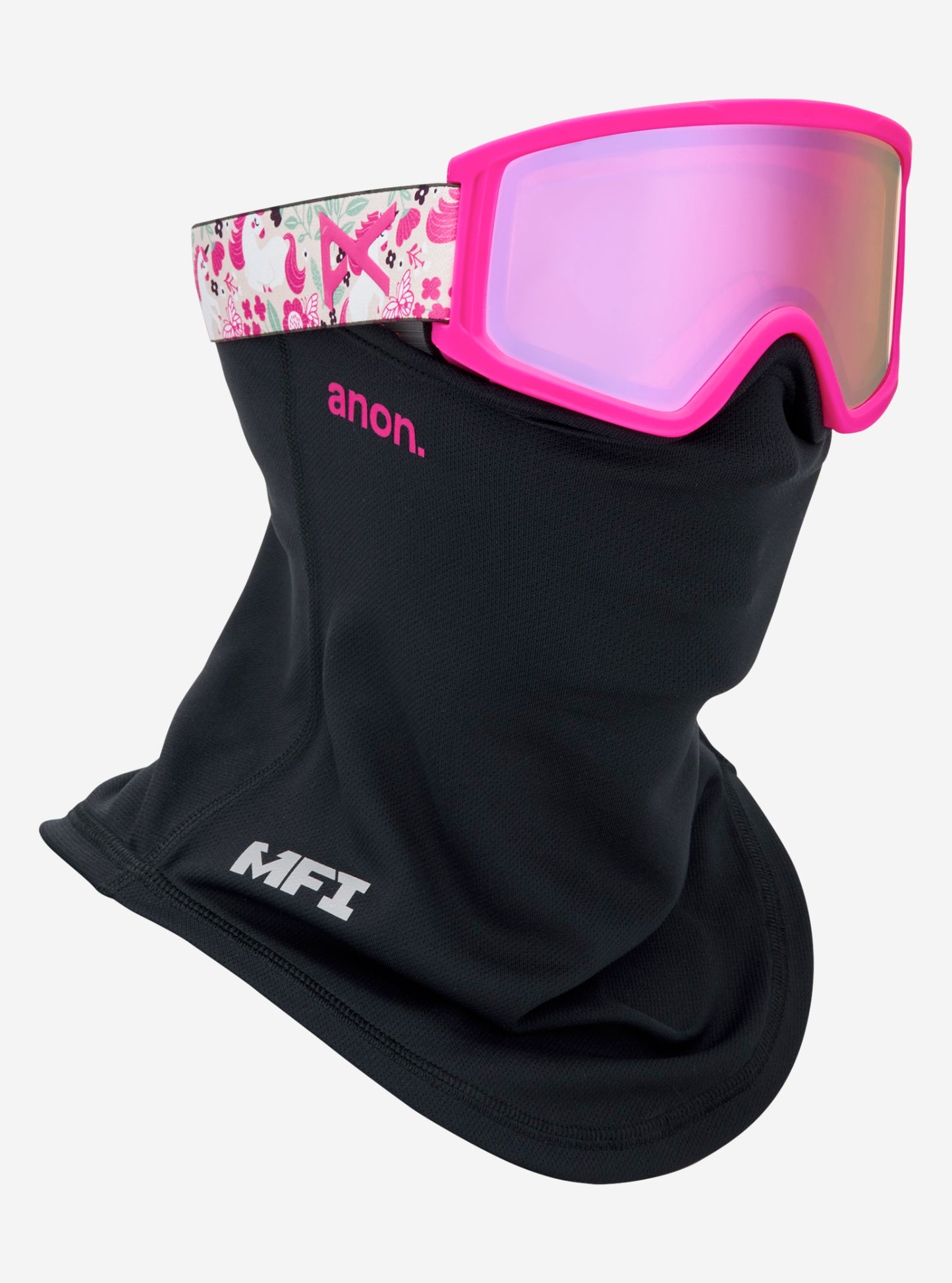 anon tracker 2.0 kids’ + mfi face mask-color-unicorns/pink amber