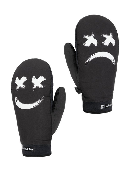 armada carmel gore windstopper mitts-color-off white smiley