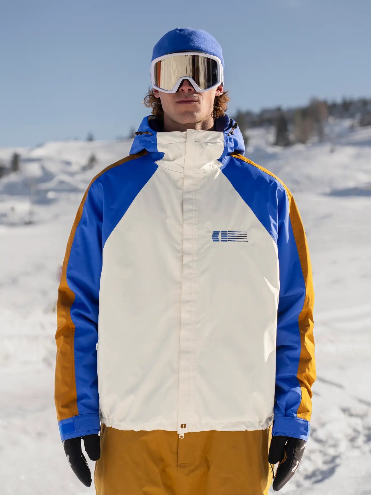 armada gansett 2l insulated men’s anorak jacket-color-cream / dazzler / golden brown