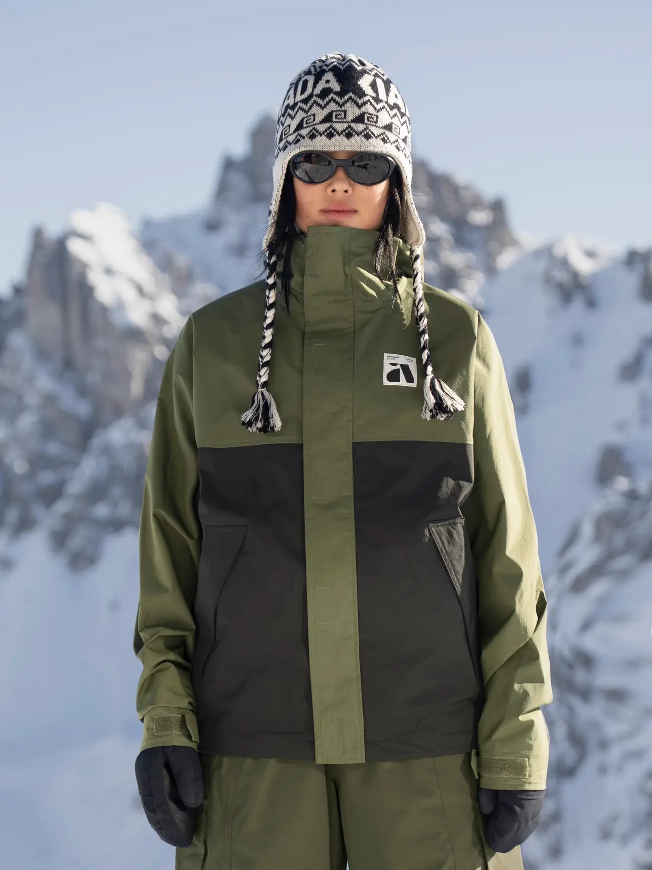 armada murph men’s jacket-color-olive / black