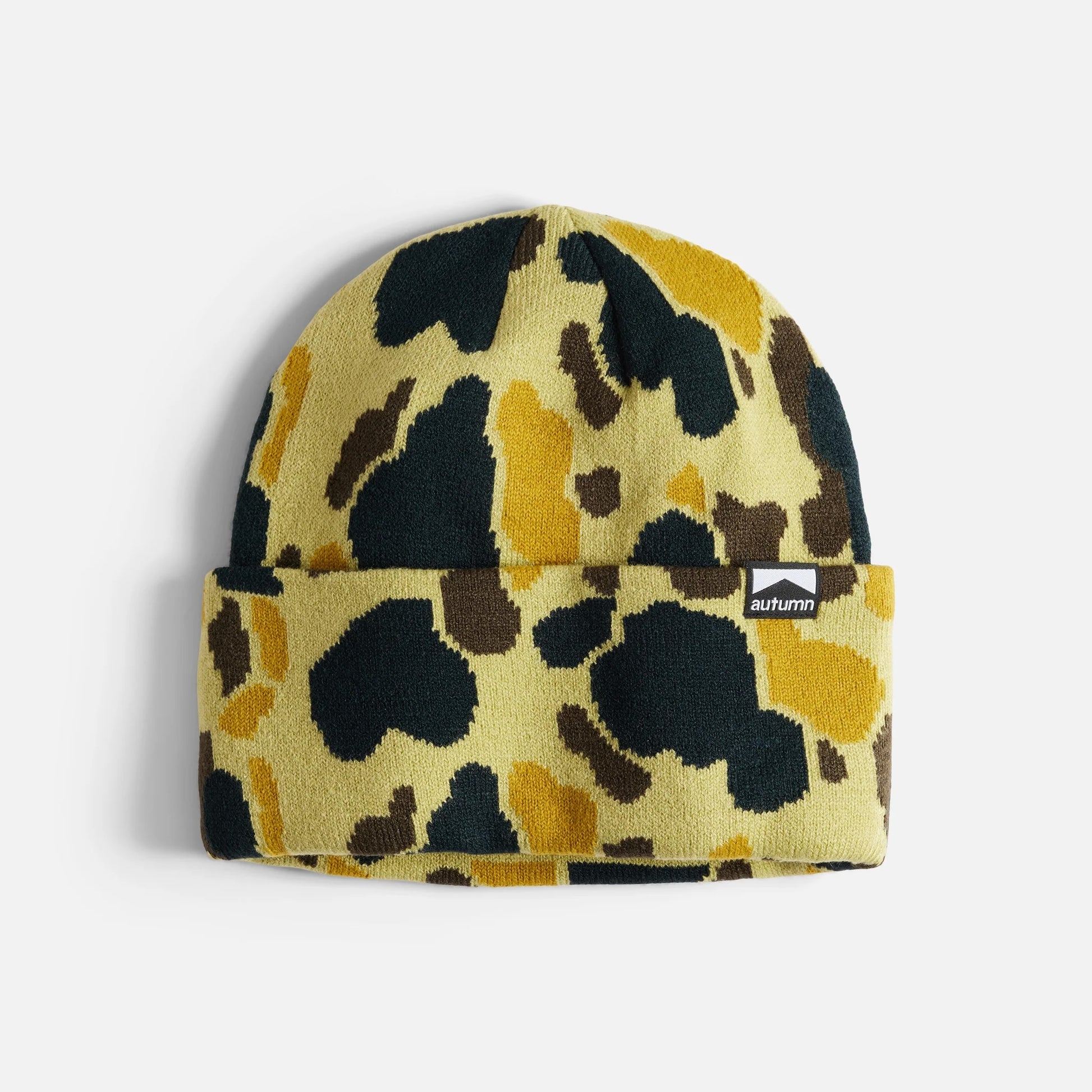 autumn duck camo beanie-color-bee-size-one size