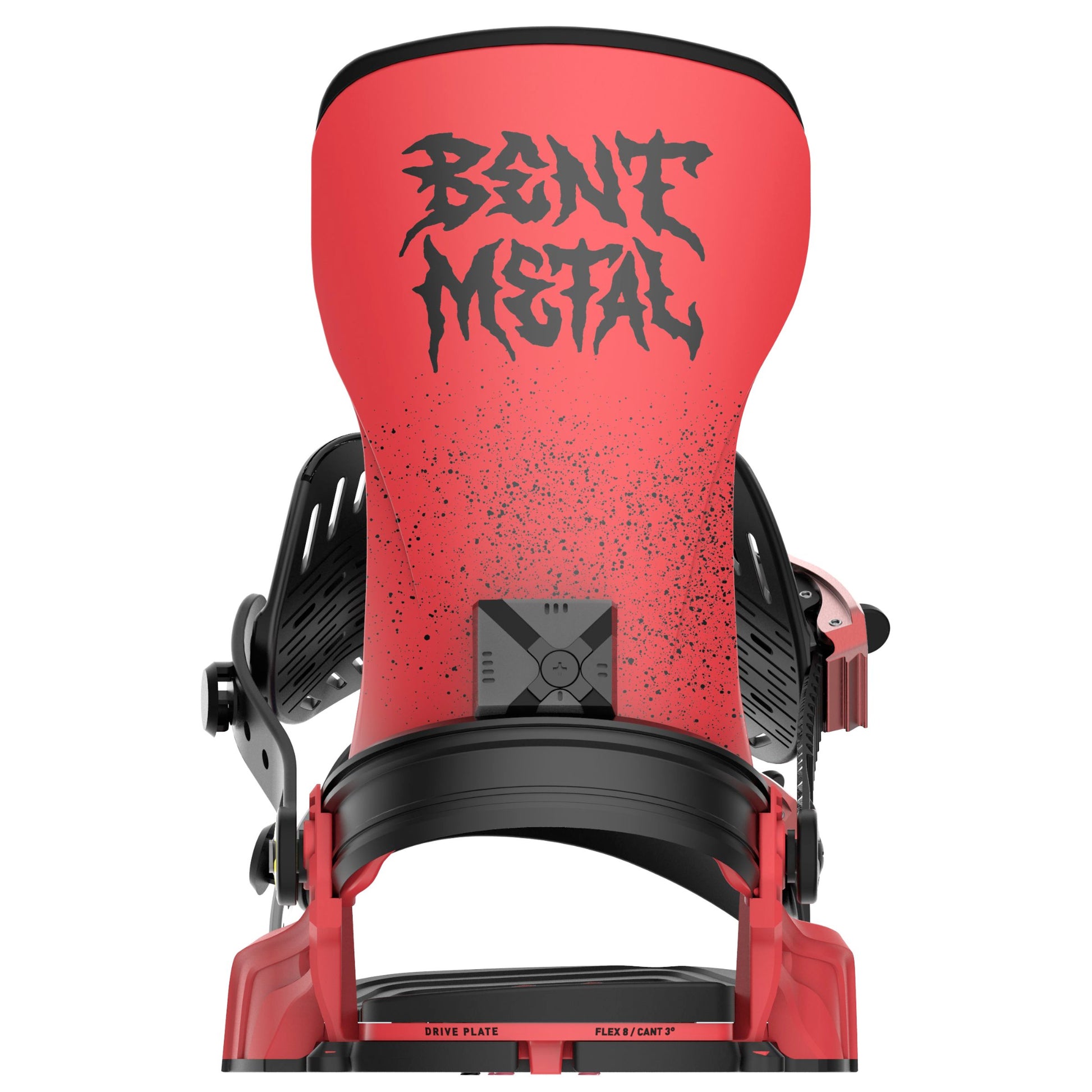 bent metal transfer men’s snowboard bindings-color-red