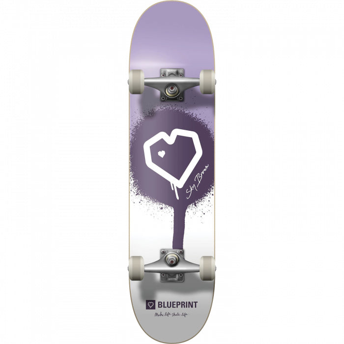 blueprint x mlsl sky brown complete skateboard-color-purple