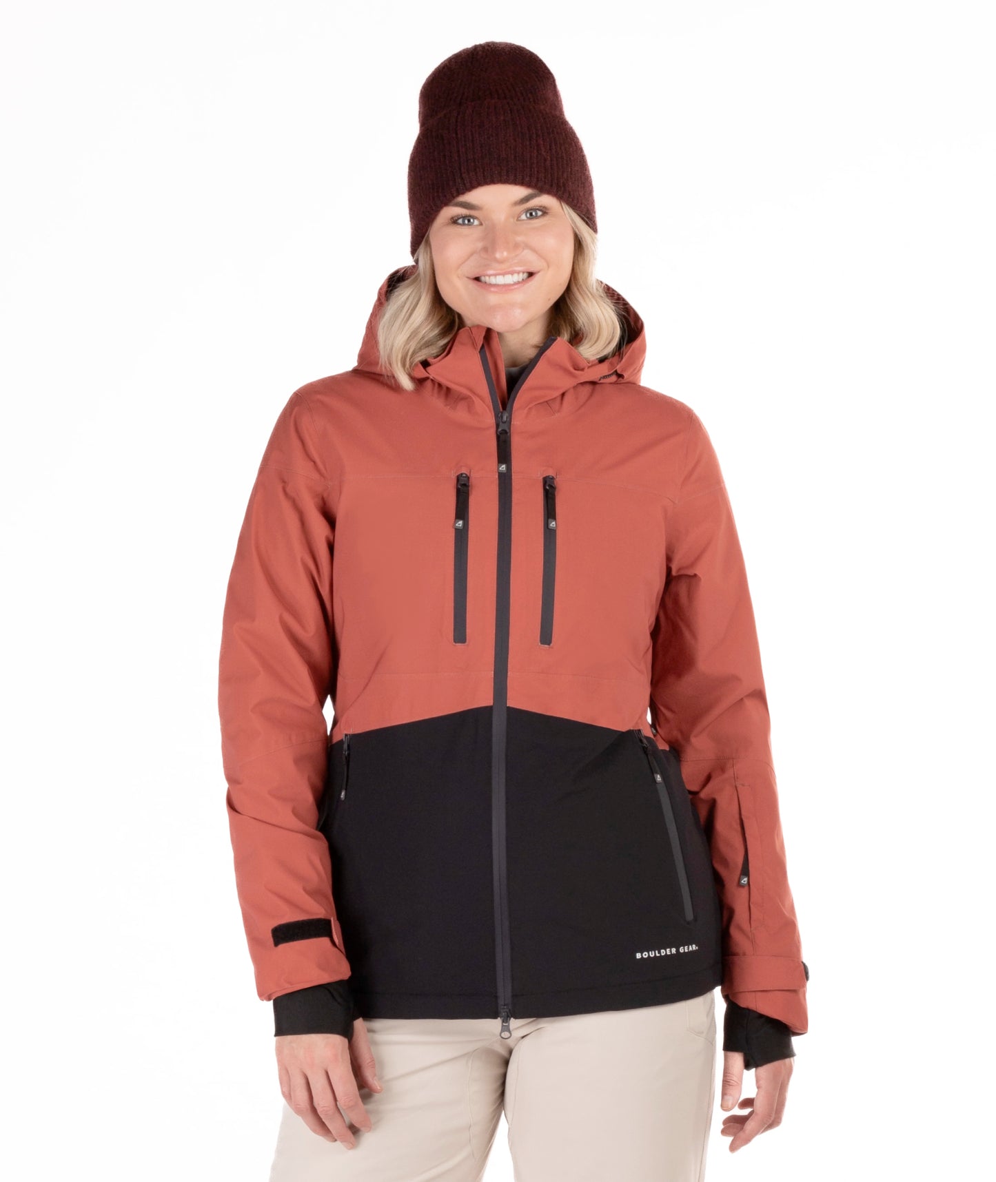 boulder gear mesmerize women’s jacket-color-rust