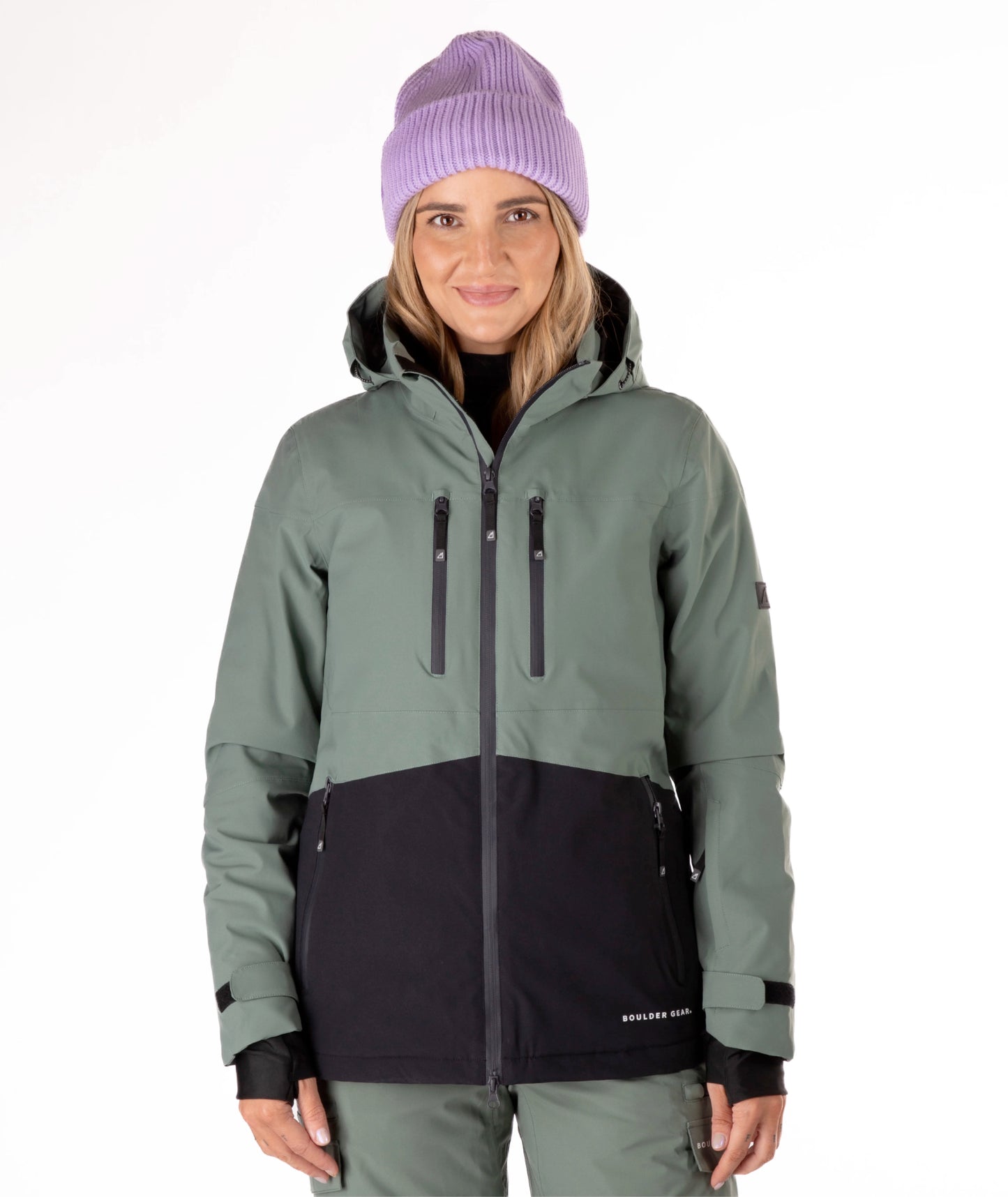 boulder gear mesmerize women’s jacket-color-basil
