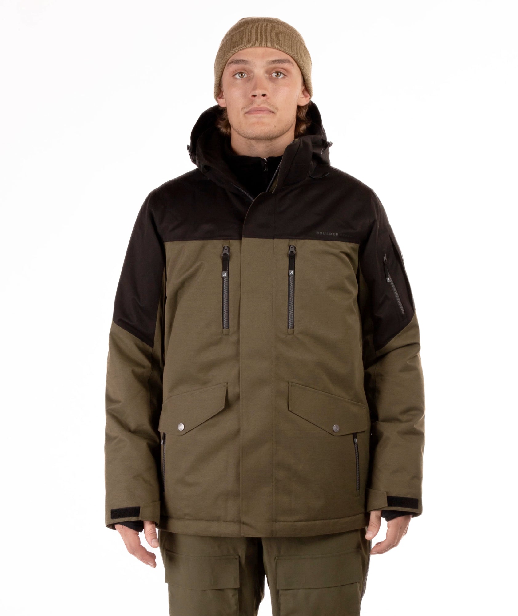 boulder gear quest men’s jacket-color-olive night