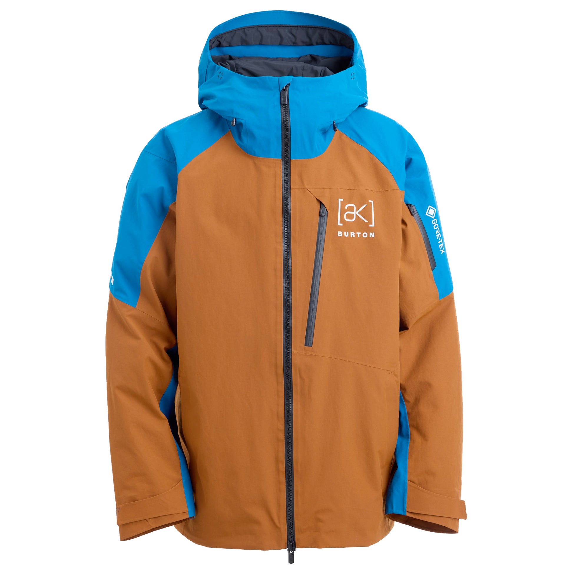 burton [ak] cyclic gore‑tex 2l men’s jacket-color-chestnut brown/blue teal