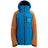 burton [ak] embark gore‑tex 2l jacket-color-blue teal/chestnut brown