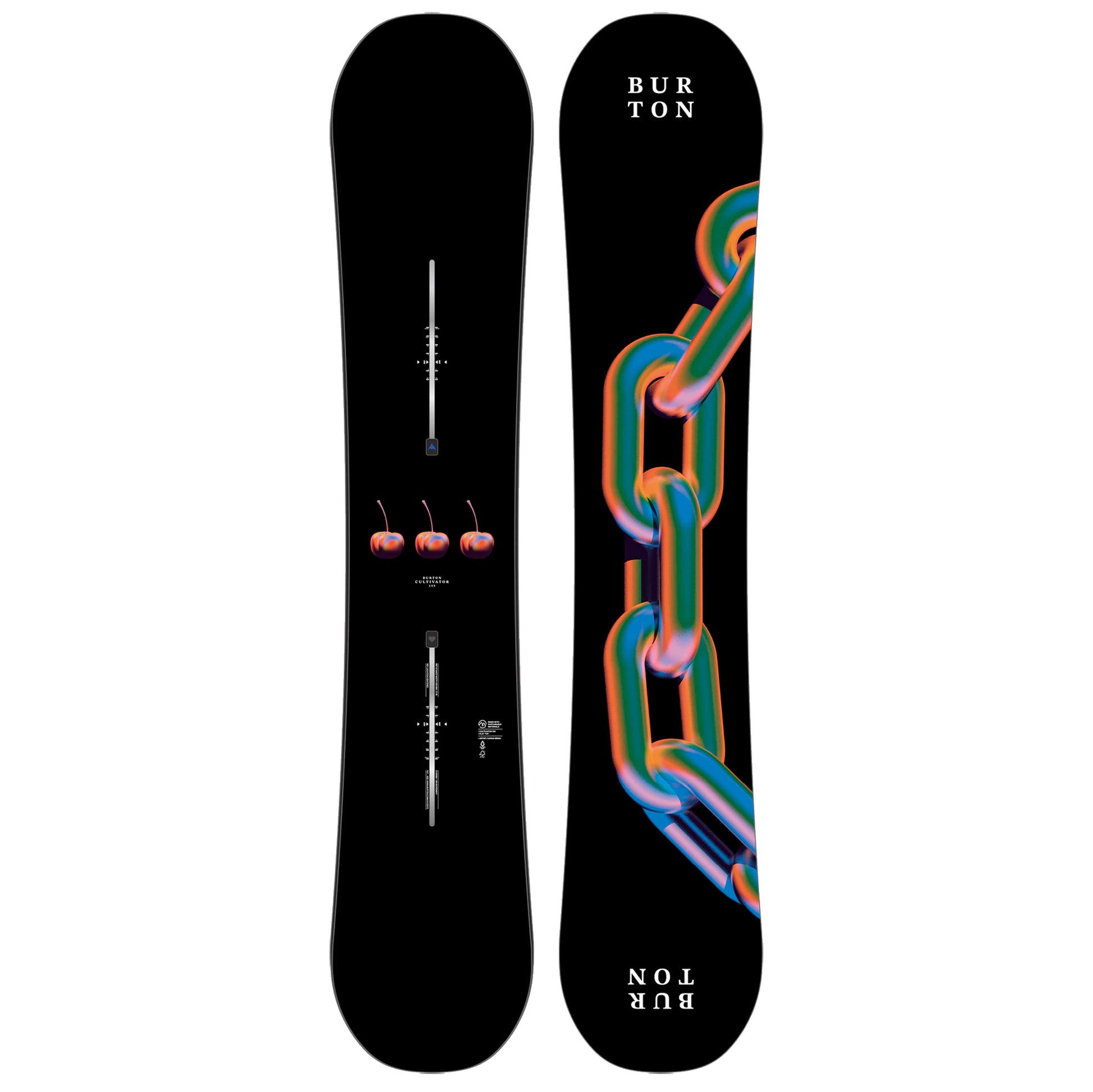 burton cultivator flat top snowboard-color-chain link