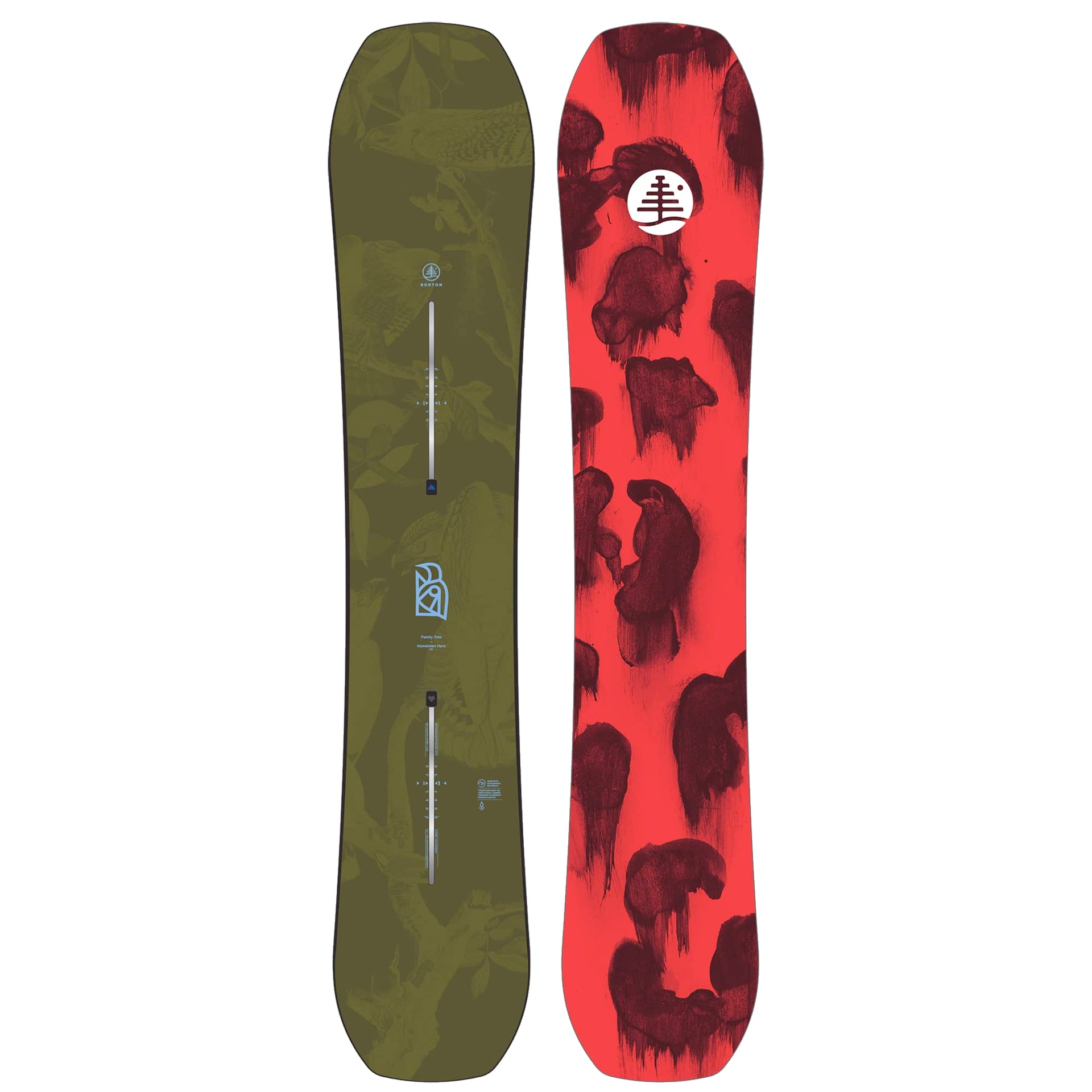 burton family tree story board camber snowboard Family Tree Hometown Hero Snowboard 152