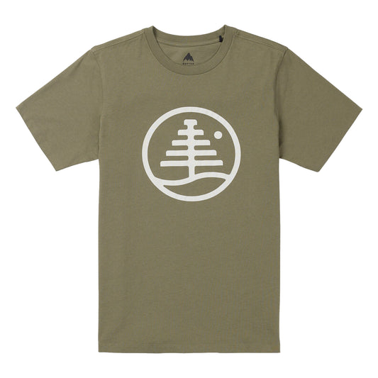 burton family tree short sleeve t-shirt-color-forest moss